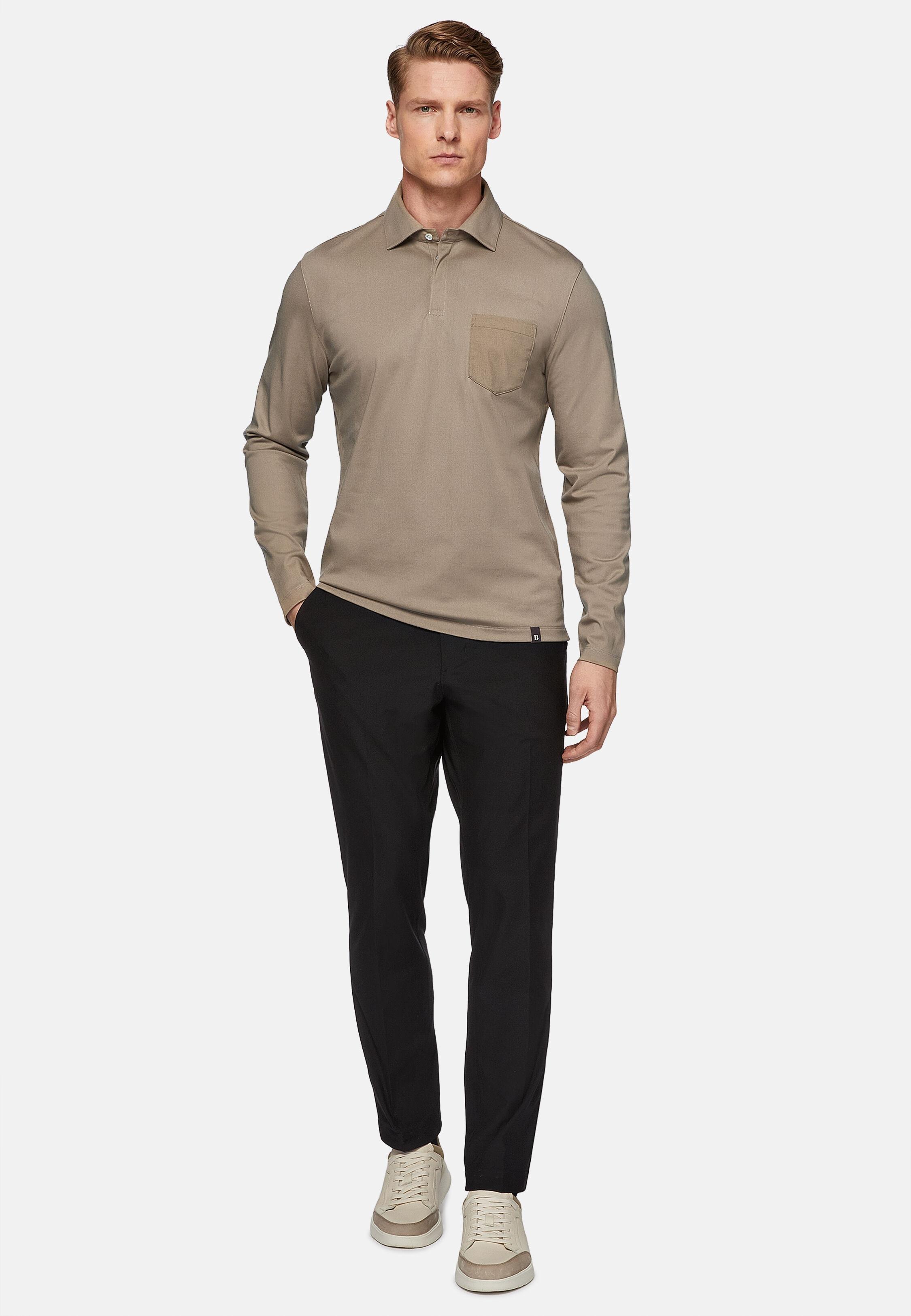 Black Ergonomic Trousers In Warp-Knitted Nylon B Tech, Black, large image number 5