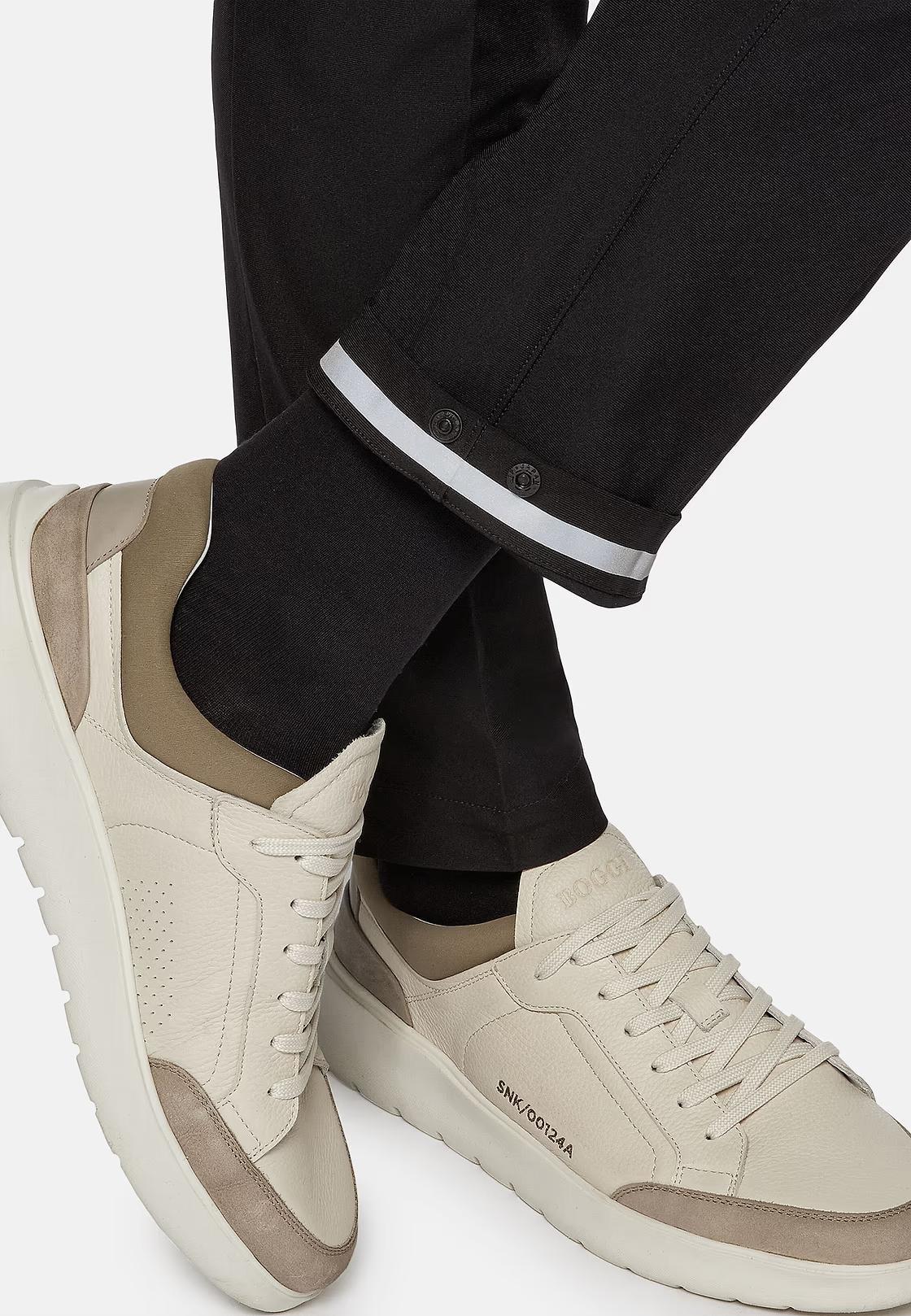 Black Ergonomic Trousers In Warp-Knitted Nylon B Tech, Black, large image number 9