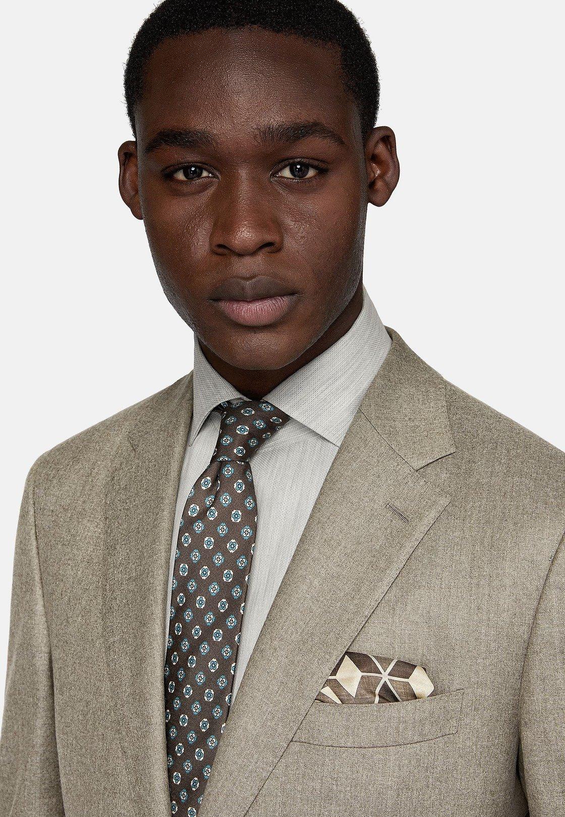 BROWN Dove Grey Pure Wool Suit, , large image number 4