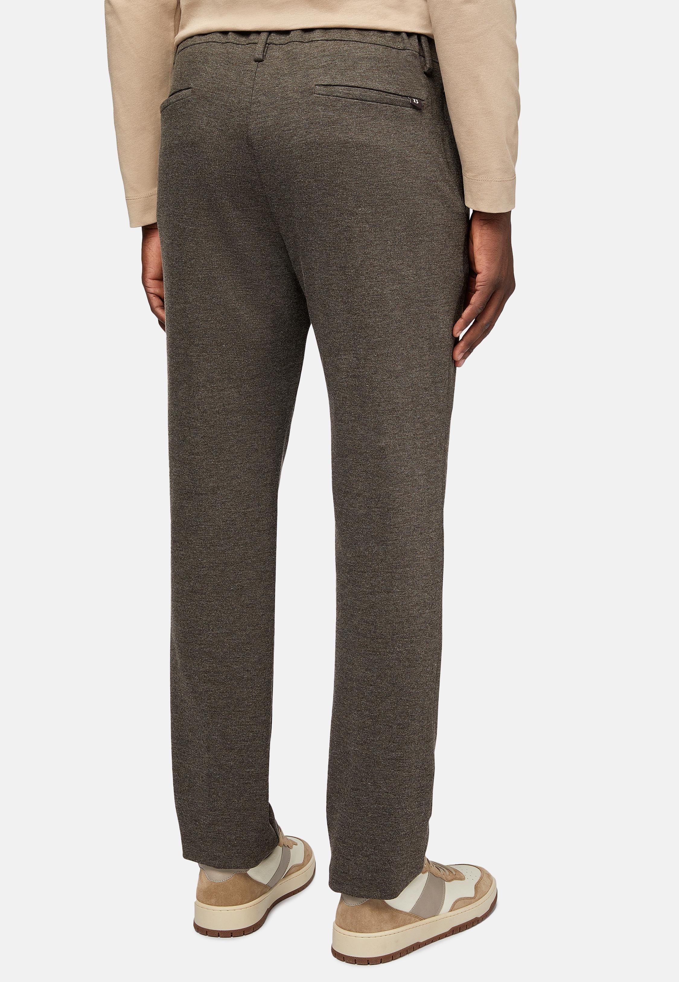 Brown Roberto Stretch Trousers, , large image number 2
