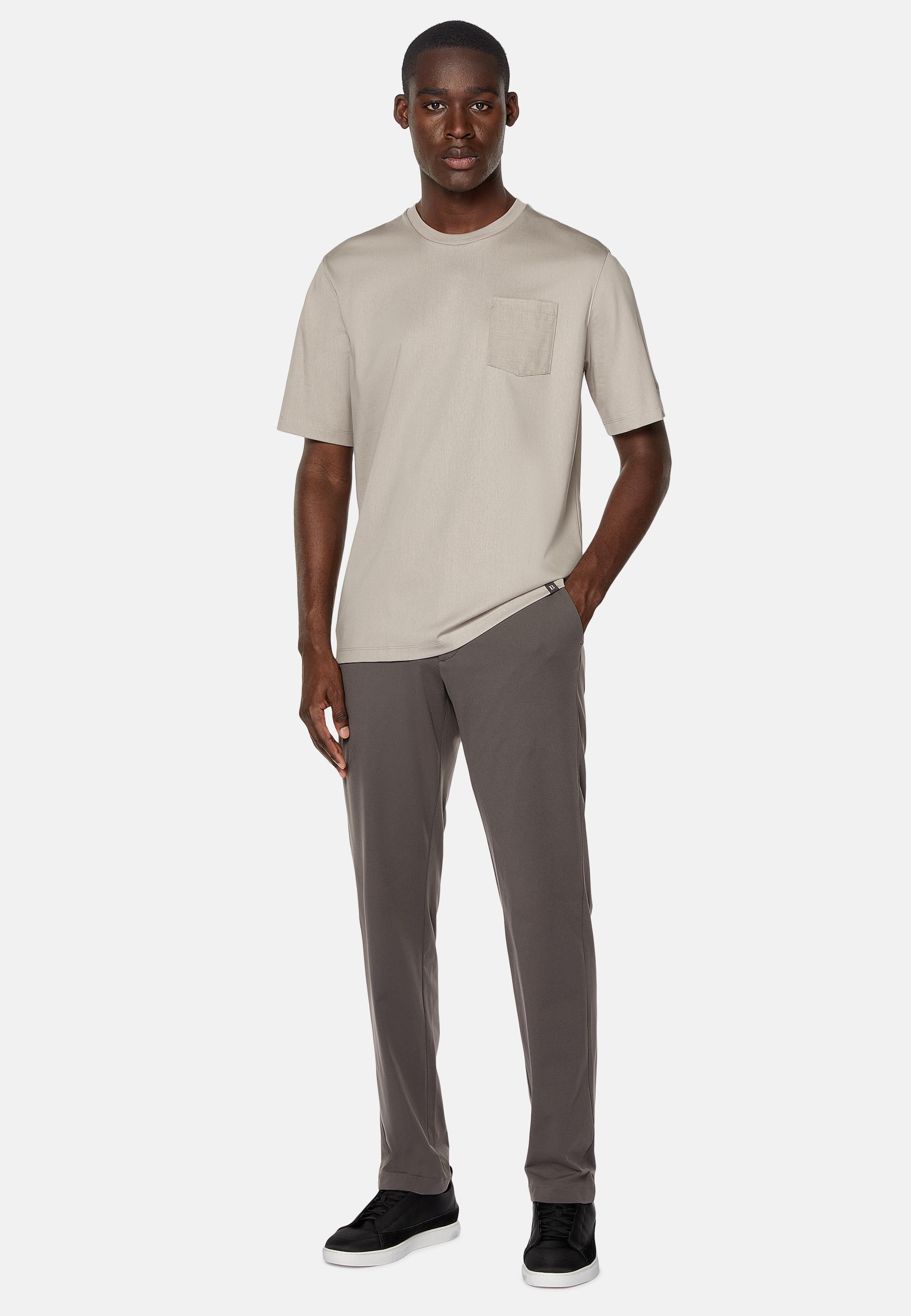 Grey B-Tech Stretch Nylon Trousers, , large image number 1