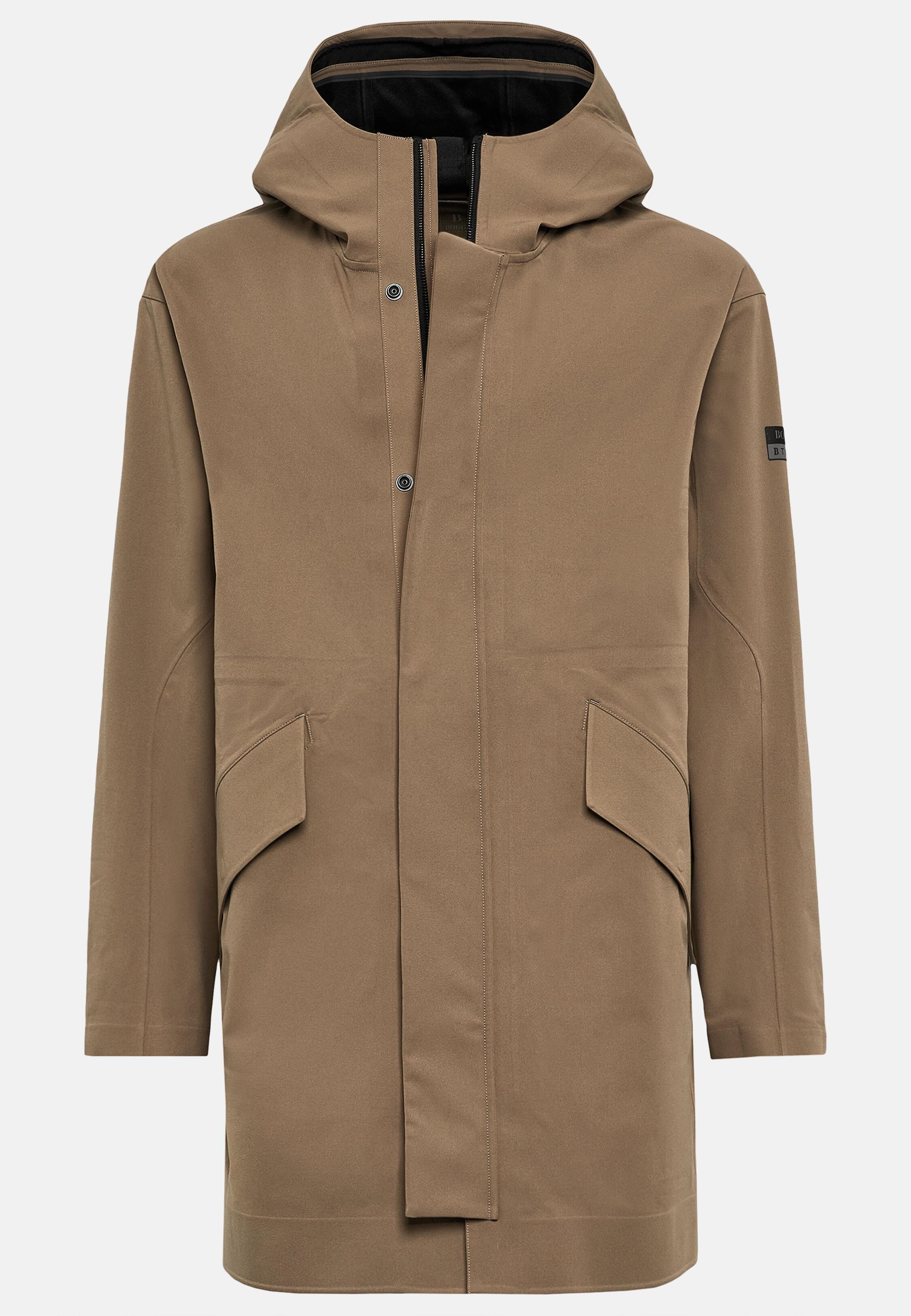 Parka in Recycled Technical Fabric B-Tech, Taupe, Taupe, large image number 4