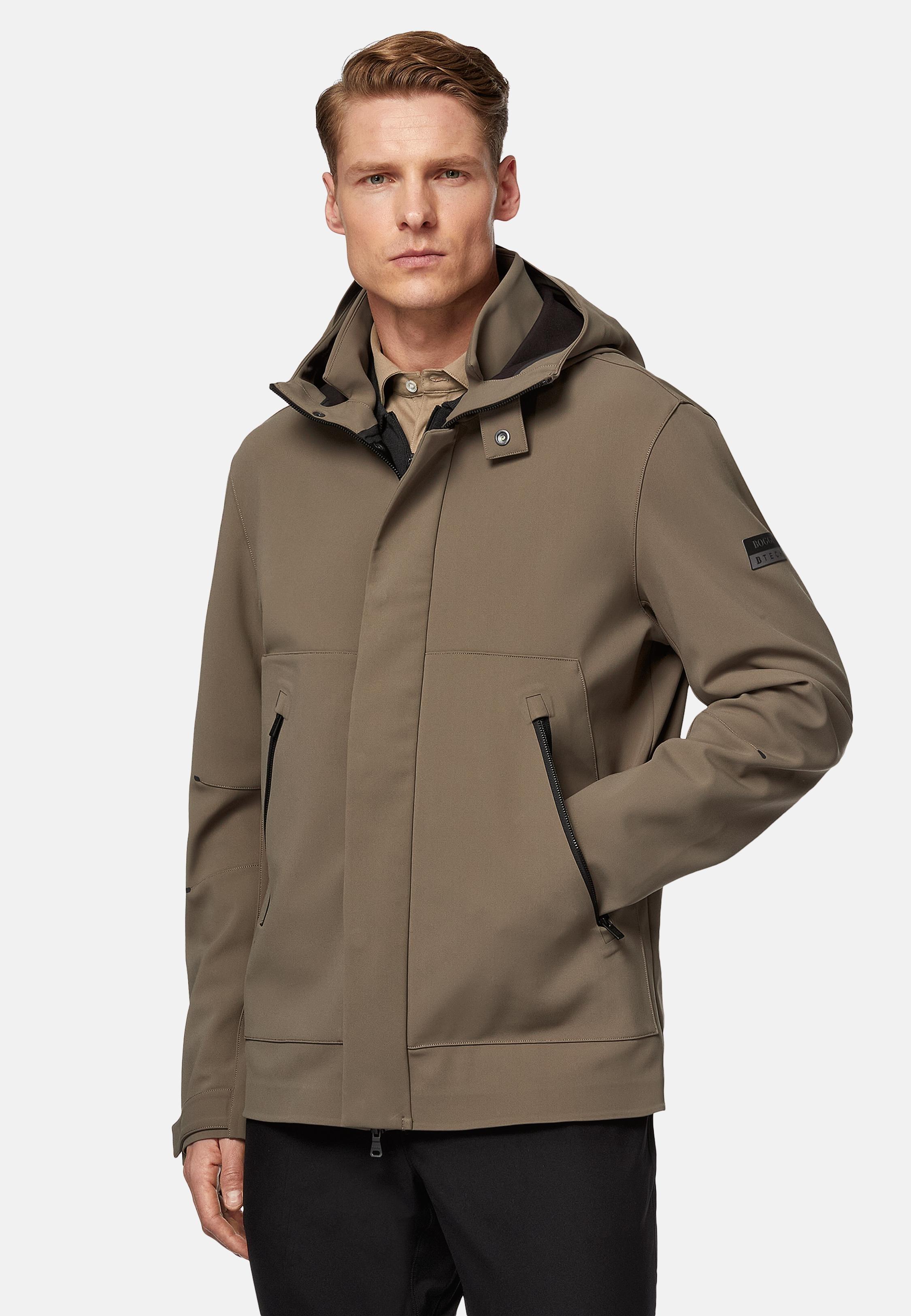 Brown B-Tech Recycled Technical Fabric Jacket, , large image number 0