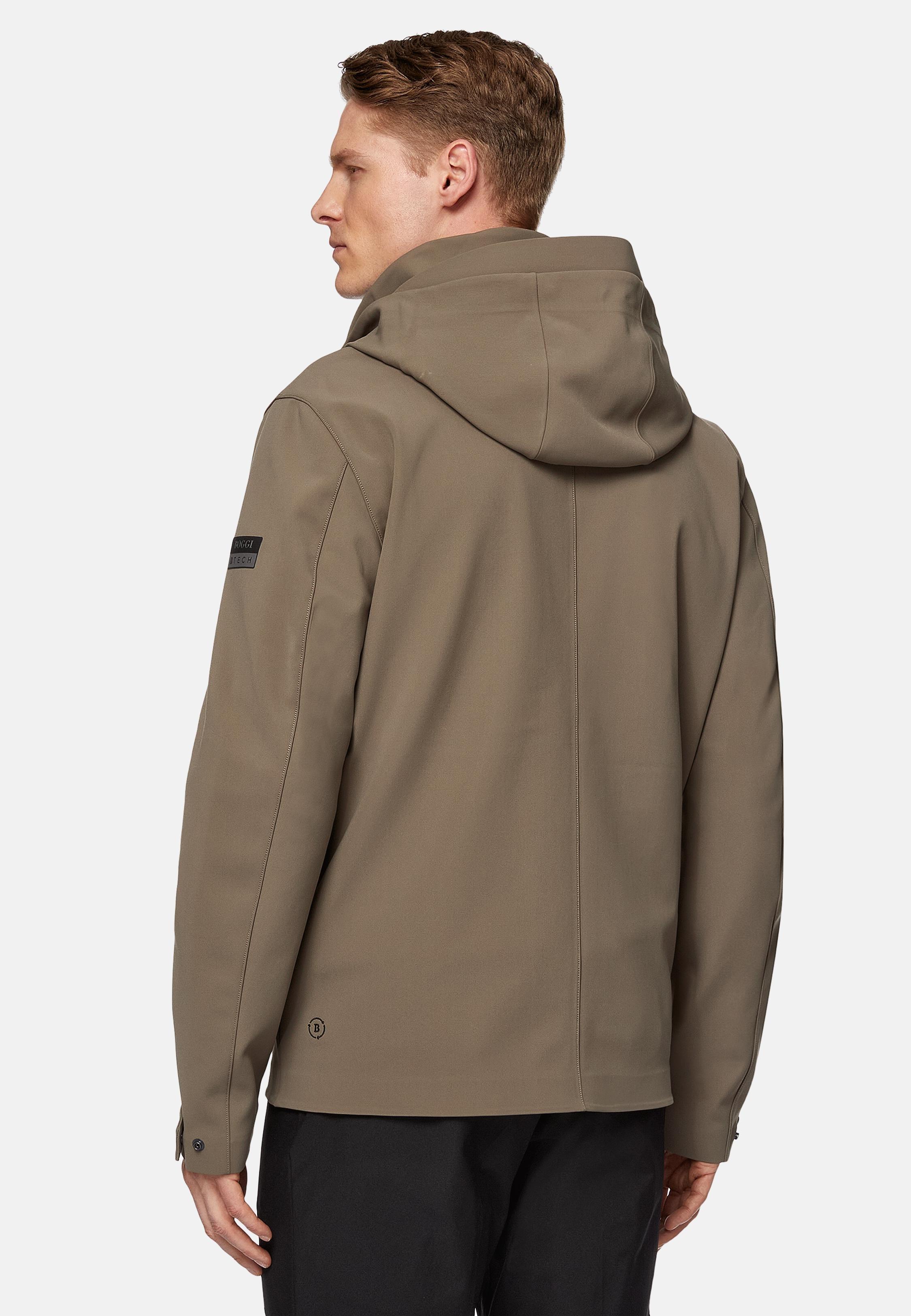 Brown B-Tech Recycled Technical Fabric Jacket, , large image number 1