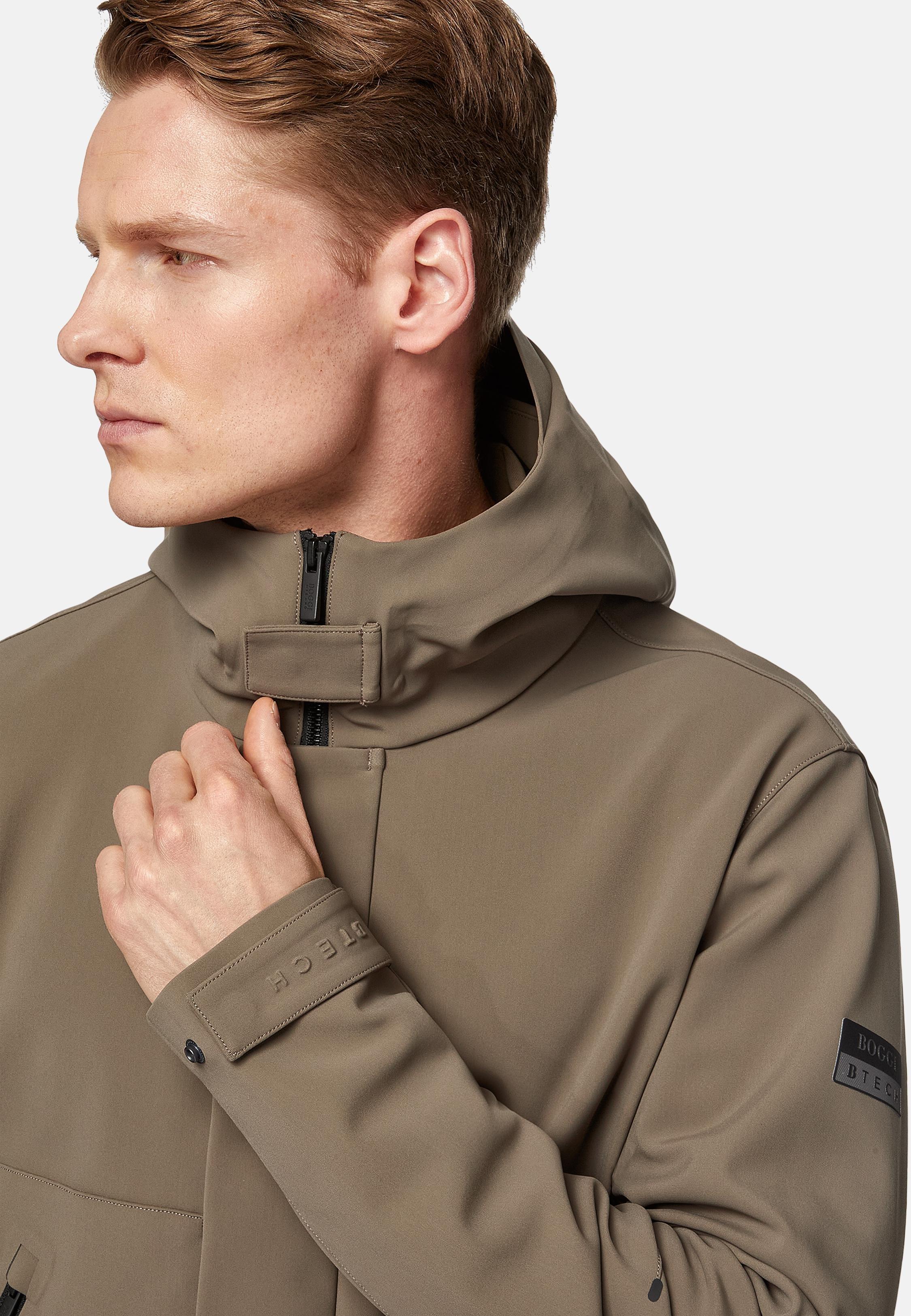Brown B-Tech Recycled Technical Fabric Jacket, , large image number 2