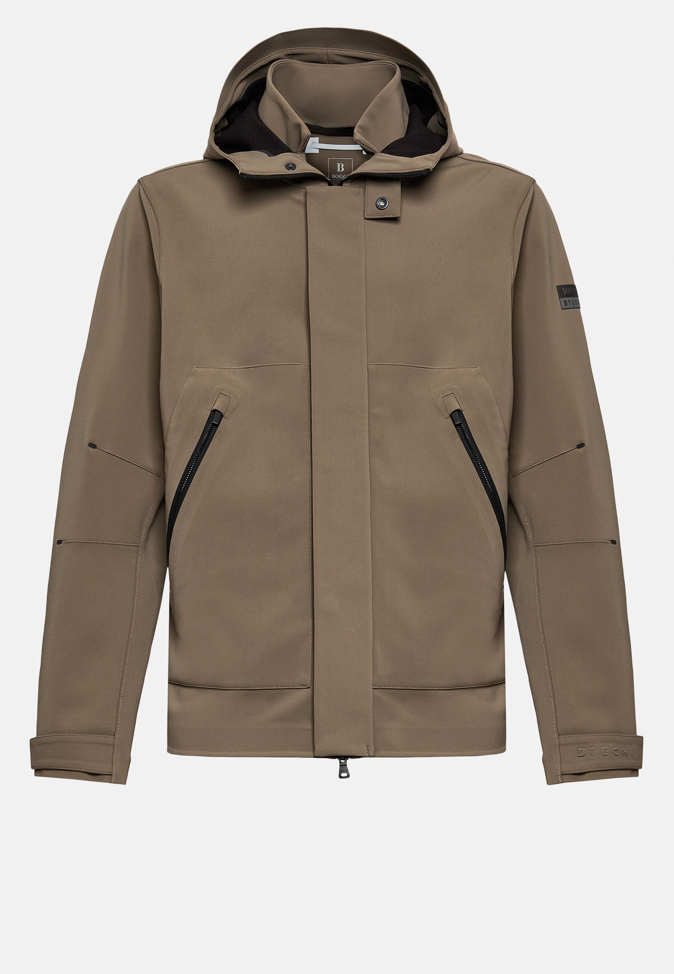 Jacket in Recycled Technical Fabric B-Tech, Taupe, Taupe, large image number 4