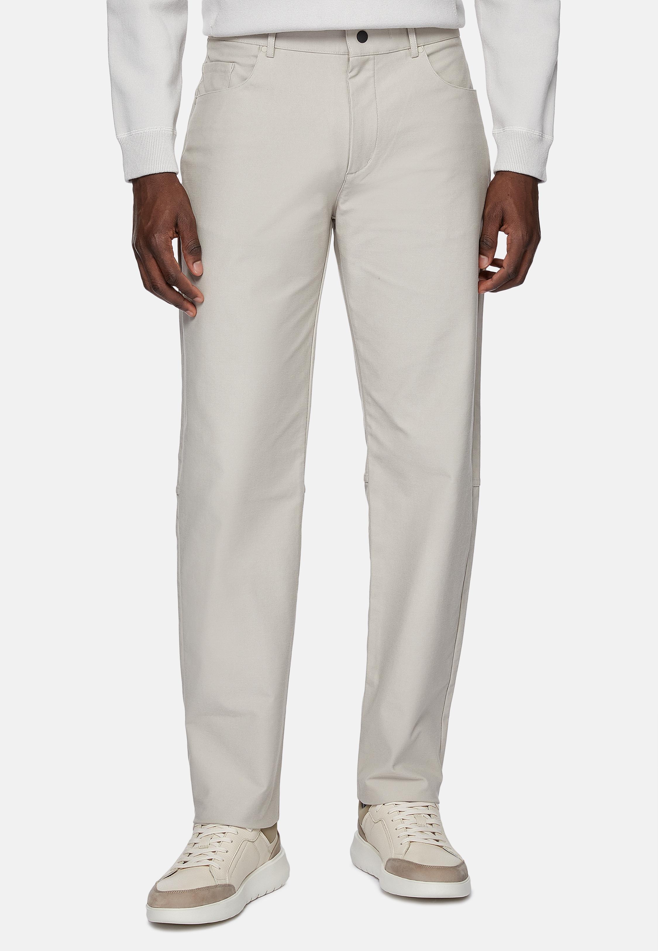 Beige B -Tech Jeans In Technical Fabric, , large image number 1
