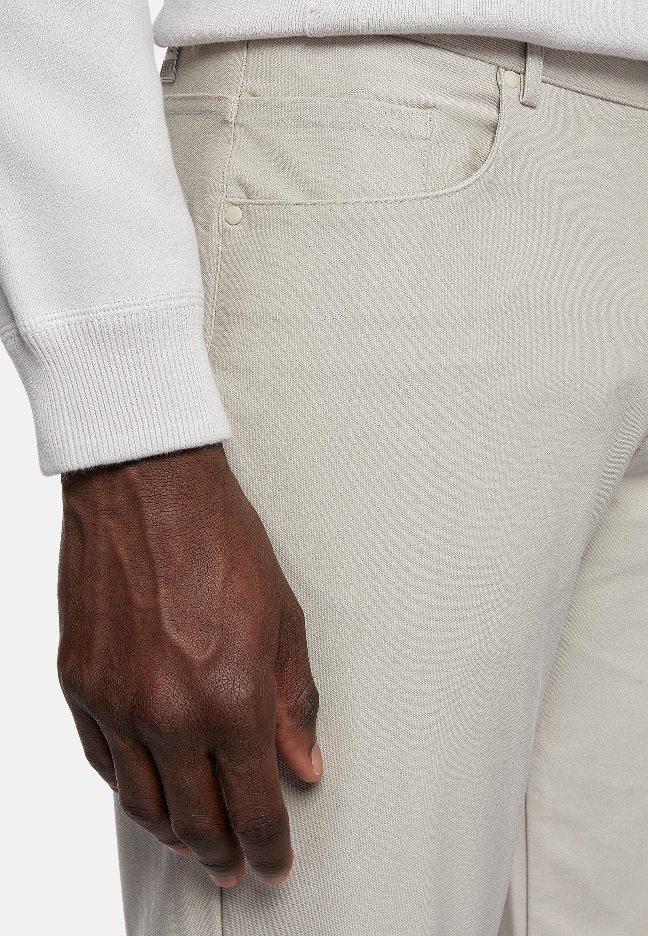 Beige B -Tech Jeans In Technical Fabric, Sand, large image number 6