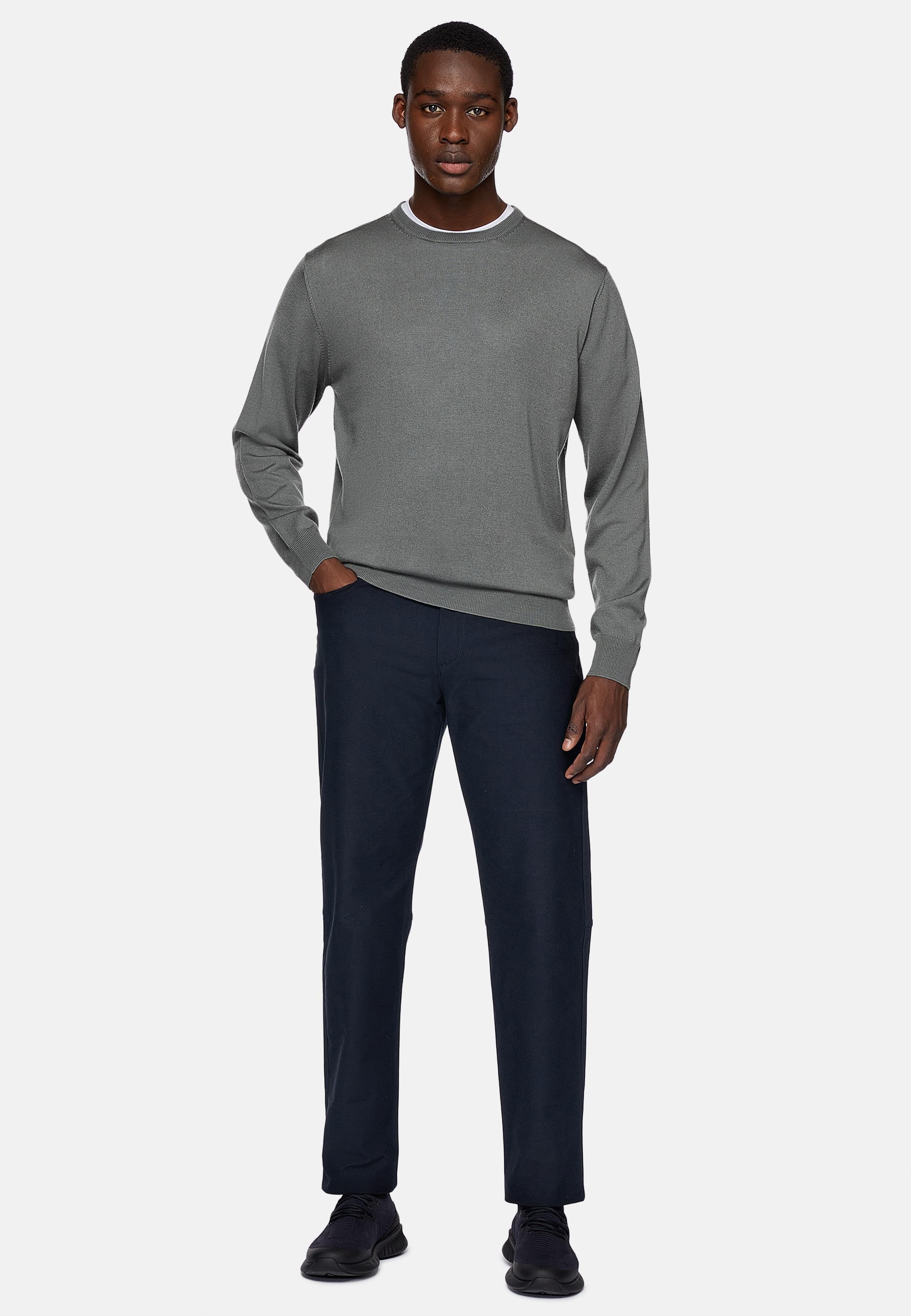 Blue B -Tech Jeans In Technical Fabric, , large image number 1