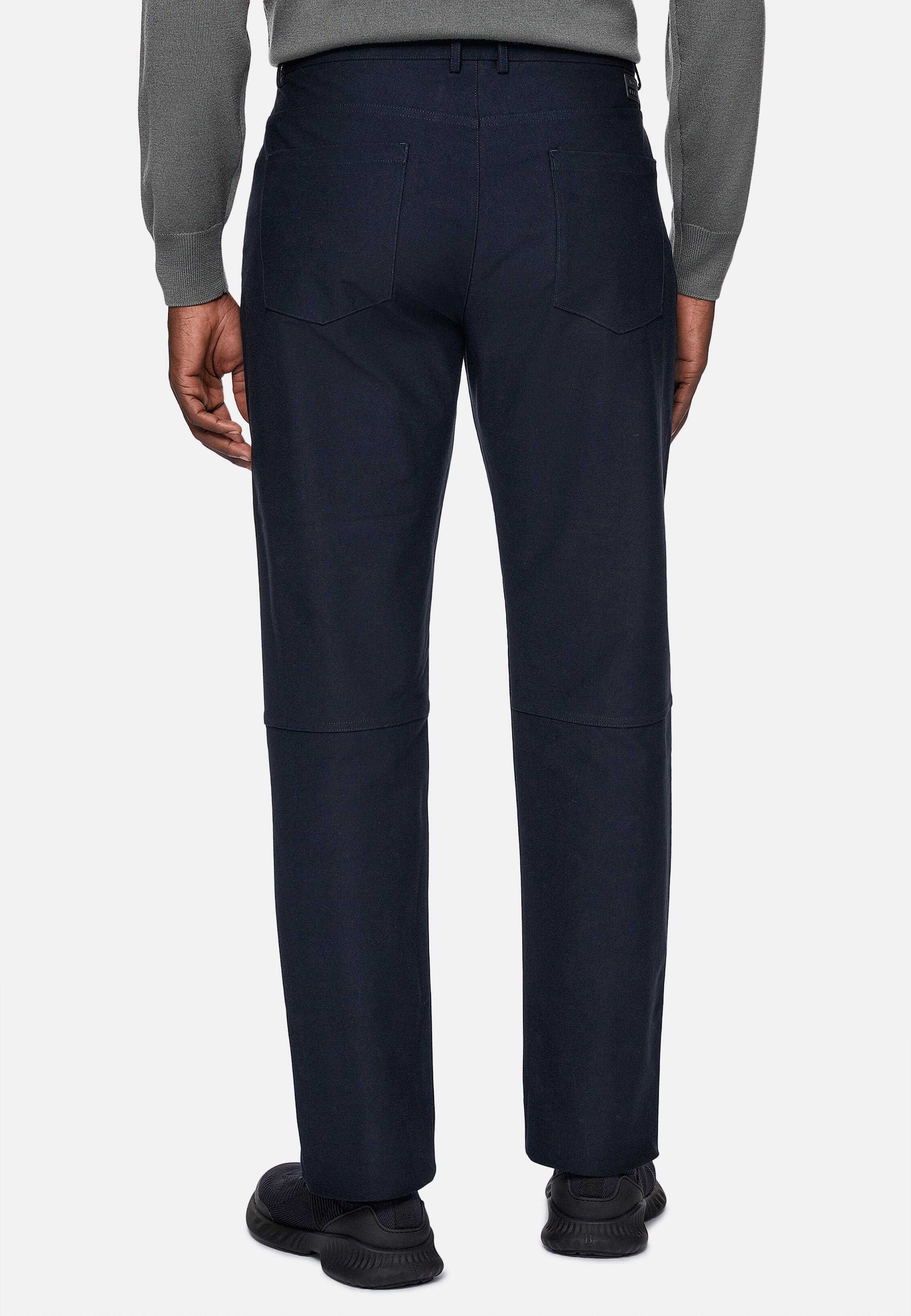 Blue B -Tech Jeans In Technical Fabric, Navy blue, large image number 4