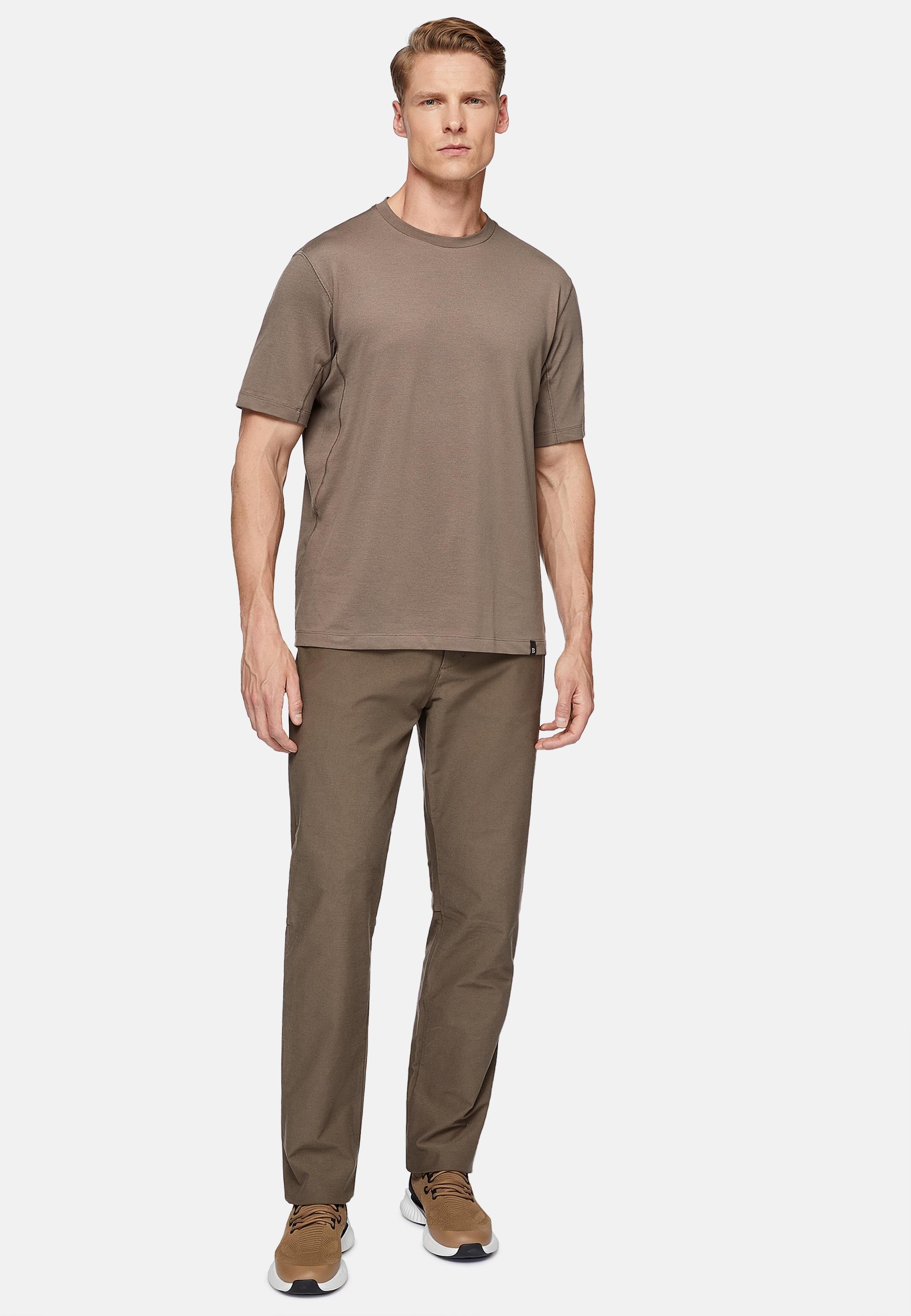 Brown B-Tech Jeans In Technical Fabric, , large image number 0