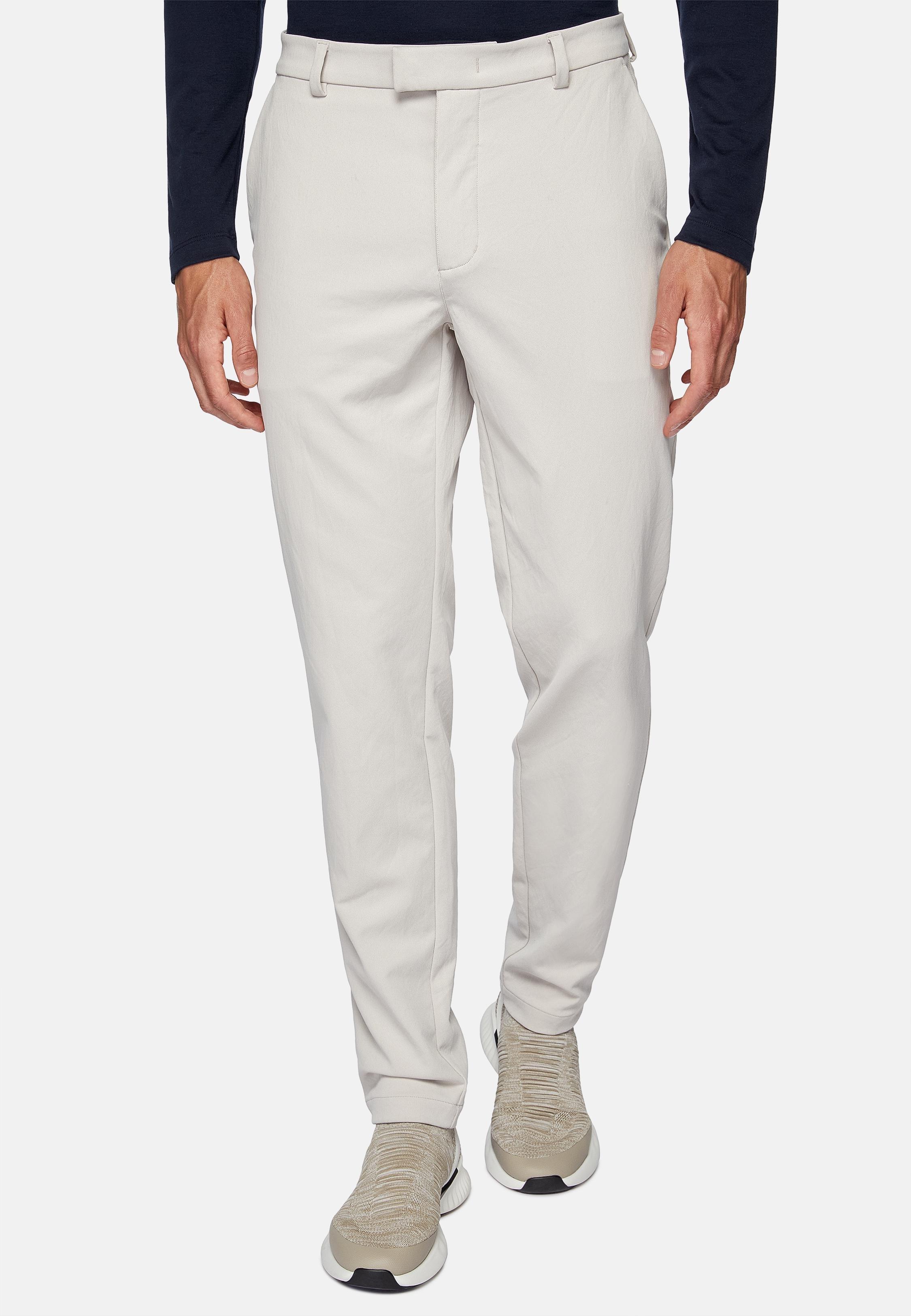 Beige Plain Chinos, , large image number 1