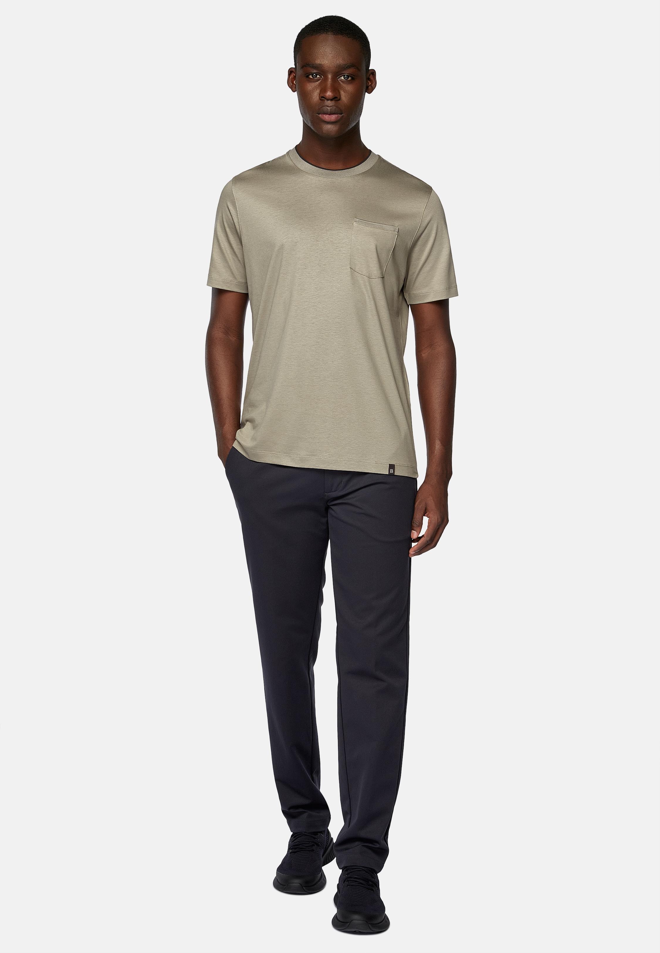 Navy Textured Casual Trousers, , large image number 3