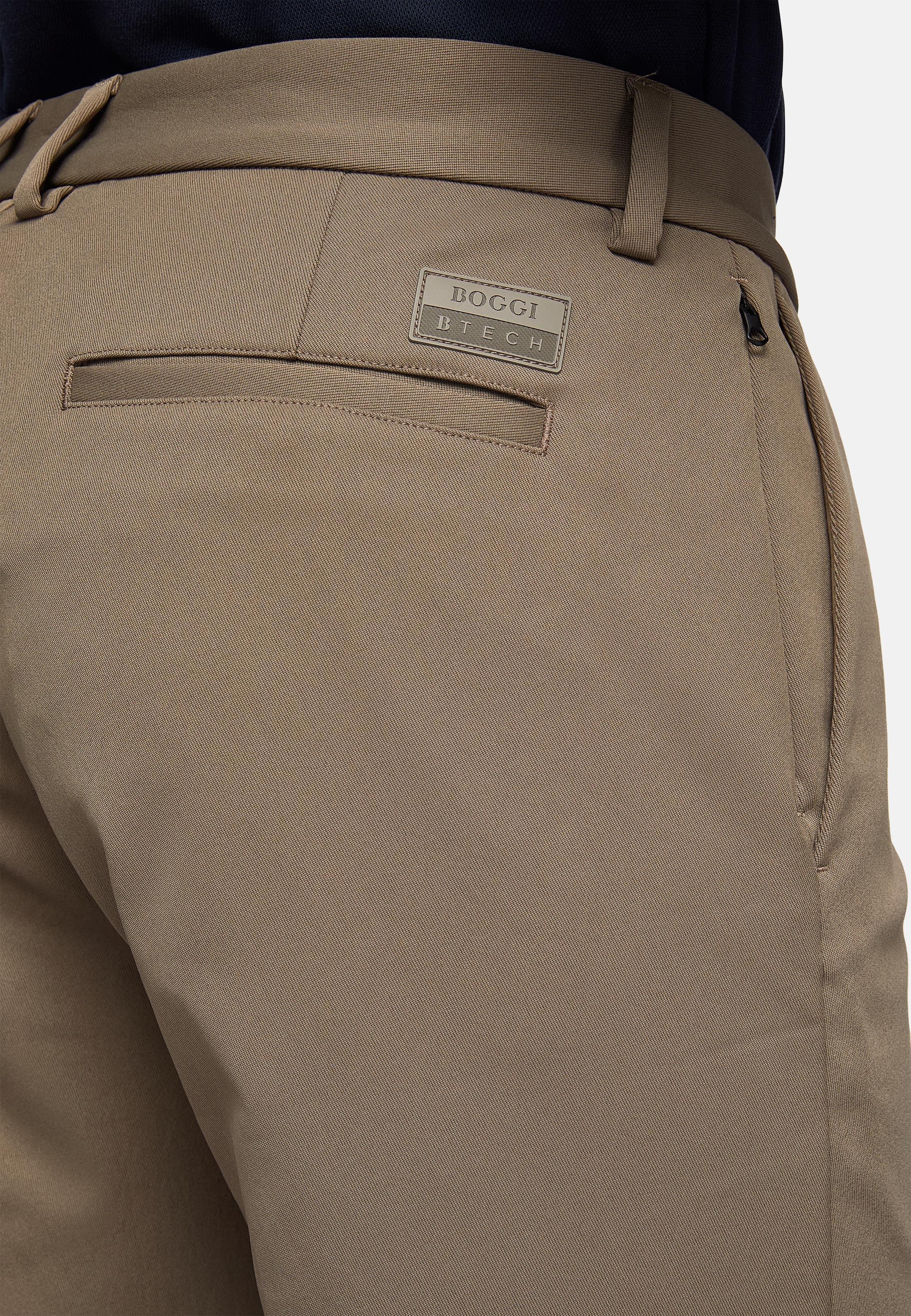 Brown Chinos Stretch Fabric, , large image number 6