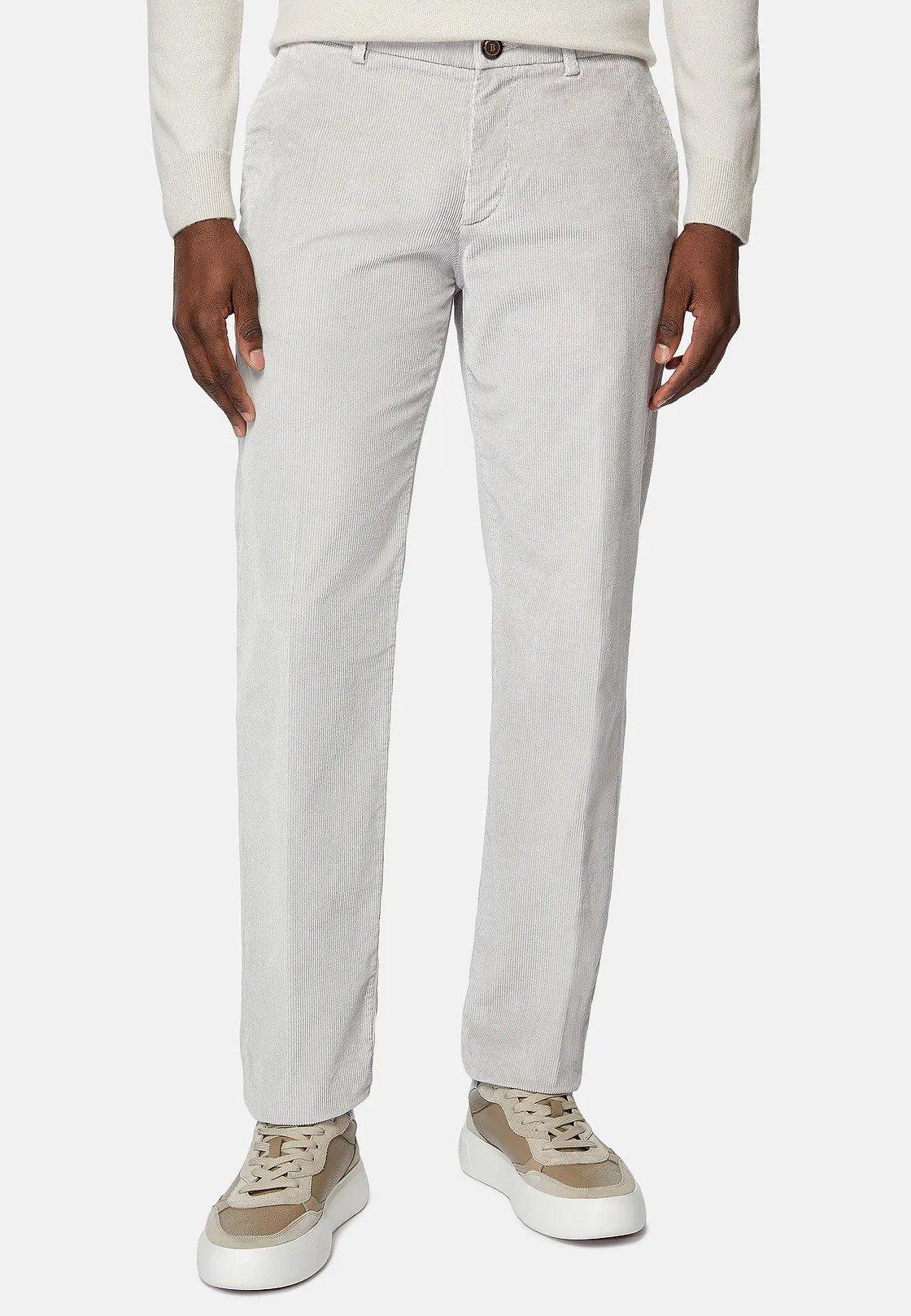 Solid Casual Trousers, Grey, Grey, large image number 3