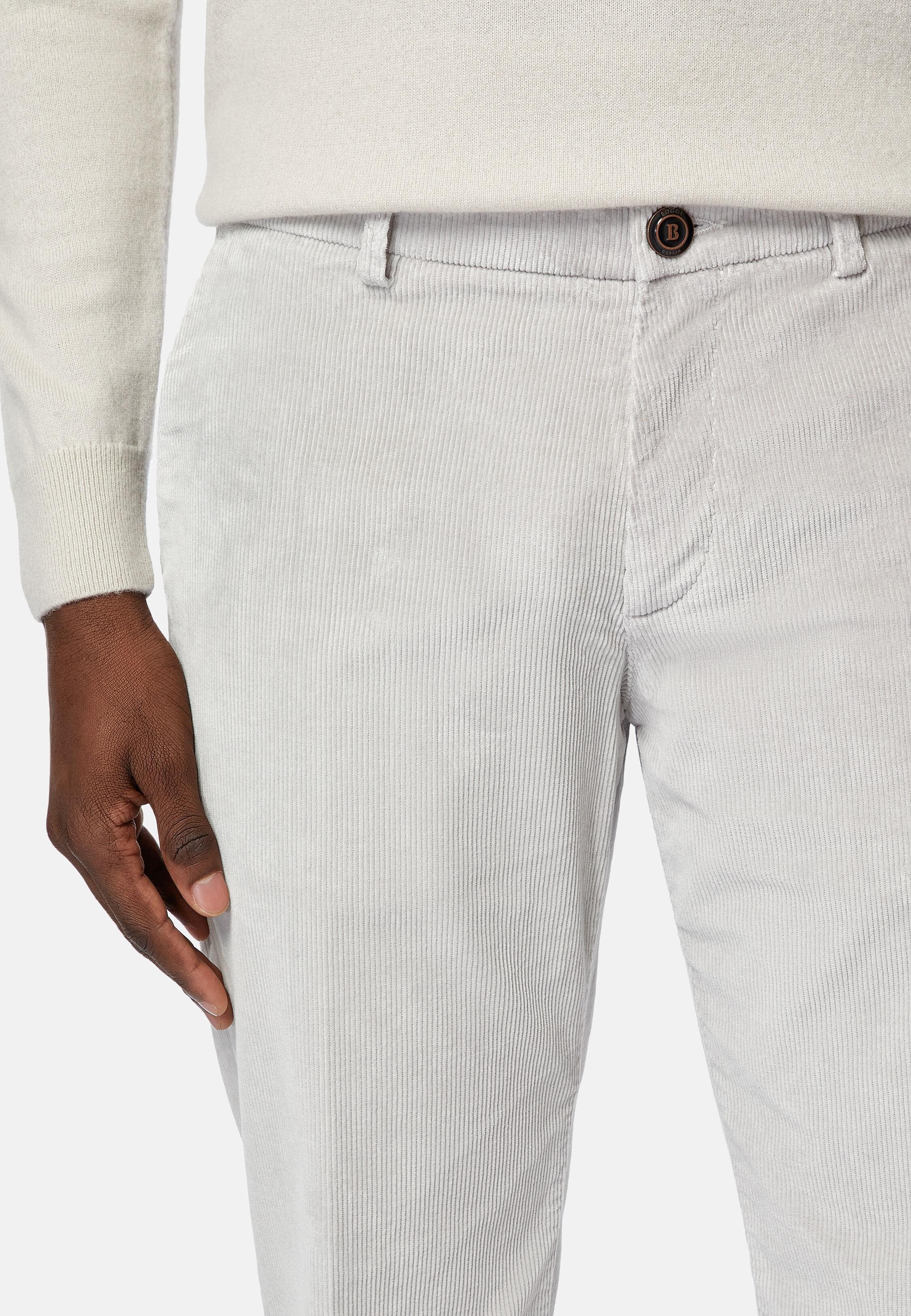 Solid Casual Trousers, Grey, Grey, large image number 7