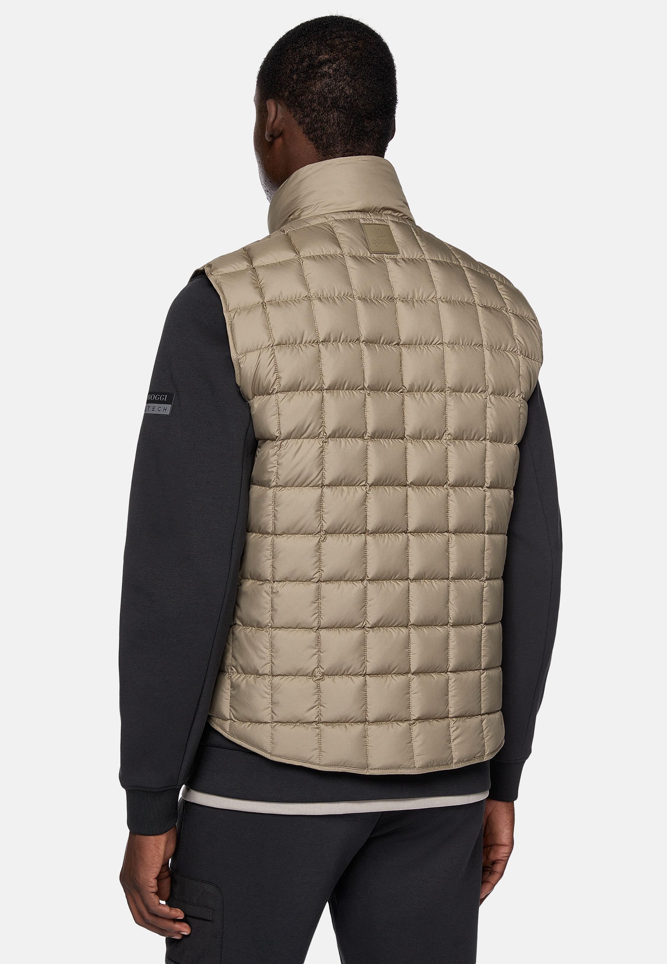 Gilet in Technical Fabric, Beige, Beige, large image number 2