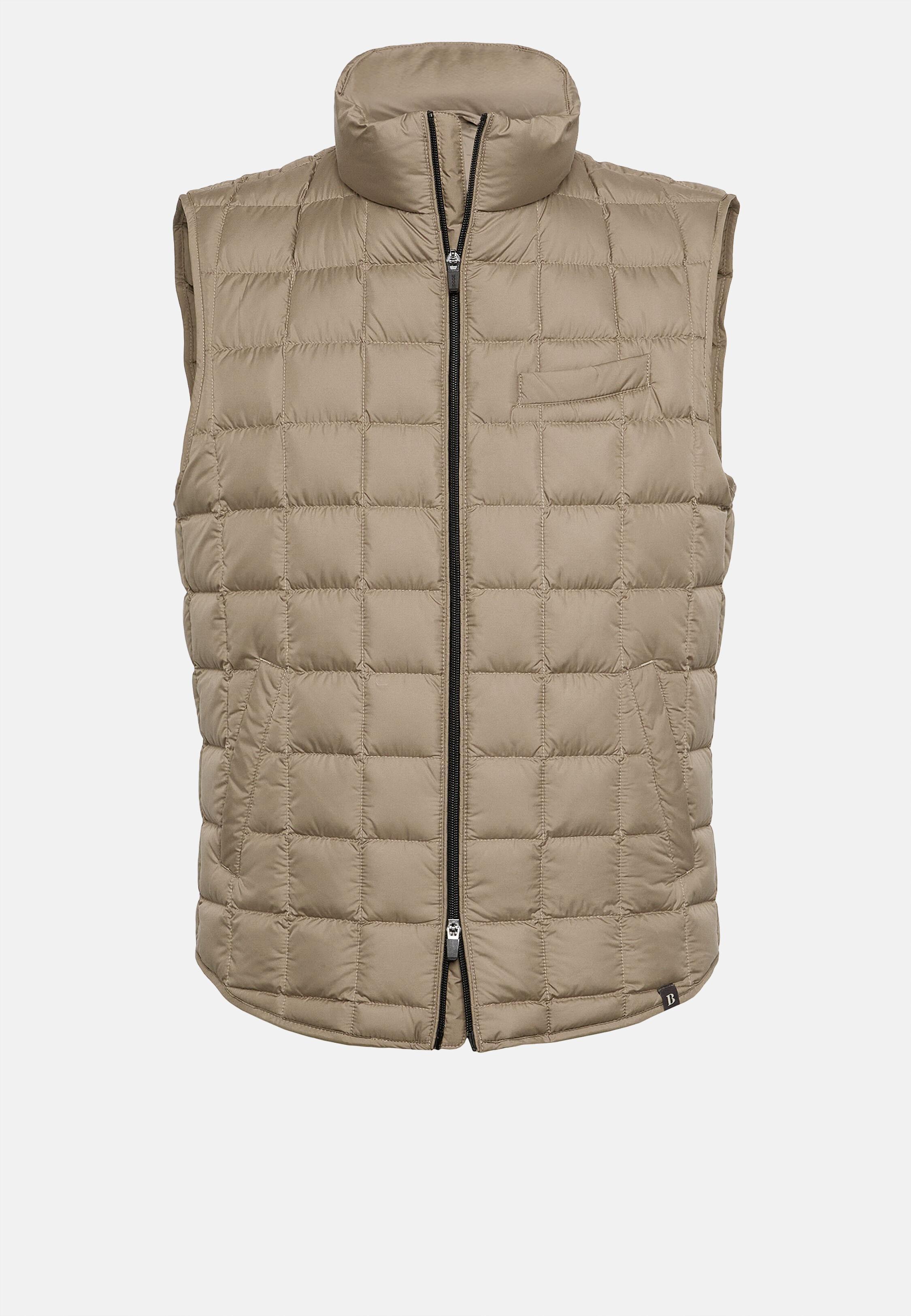 Gilet in Technical Fabric, Beige, Beige, large image number 4