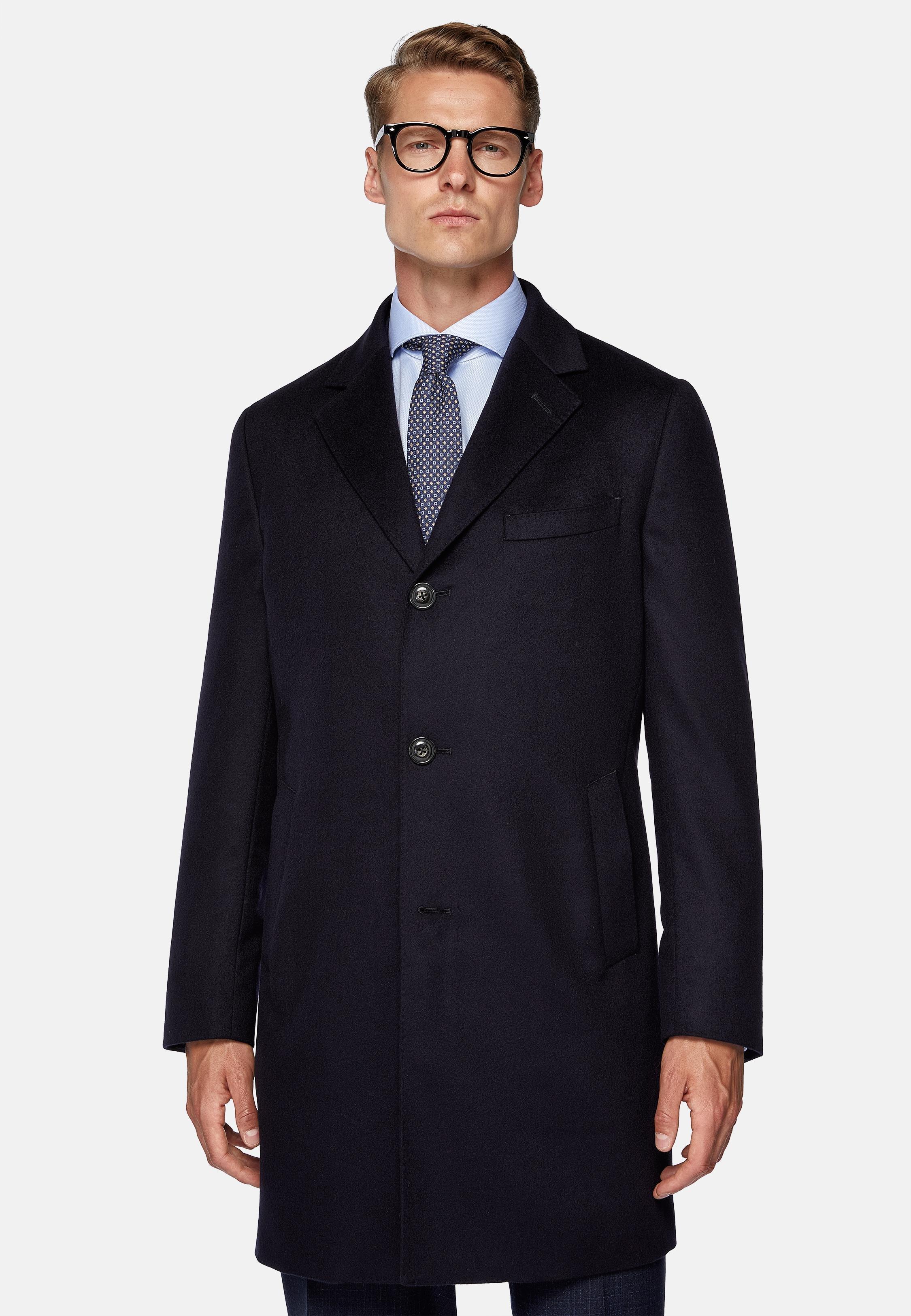 Blue Single-Breasted Coat, , large image number 1