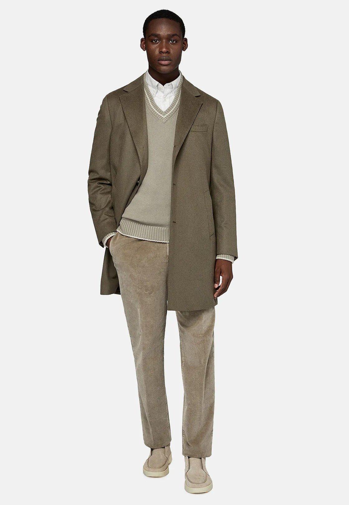 Green Long Solid Coat, , large image number 0