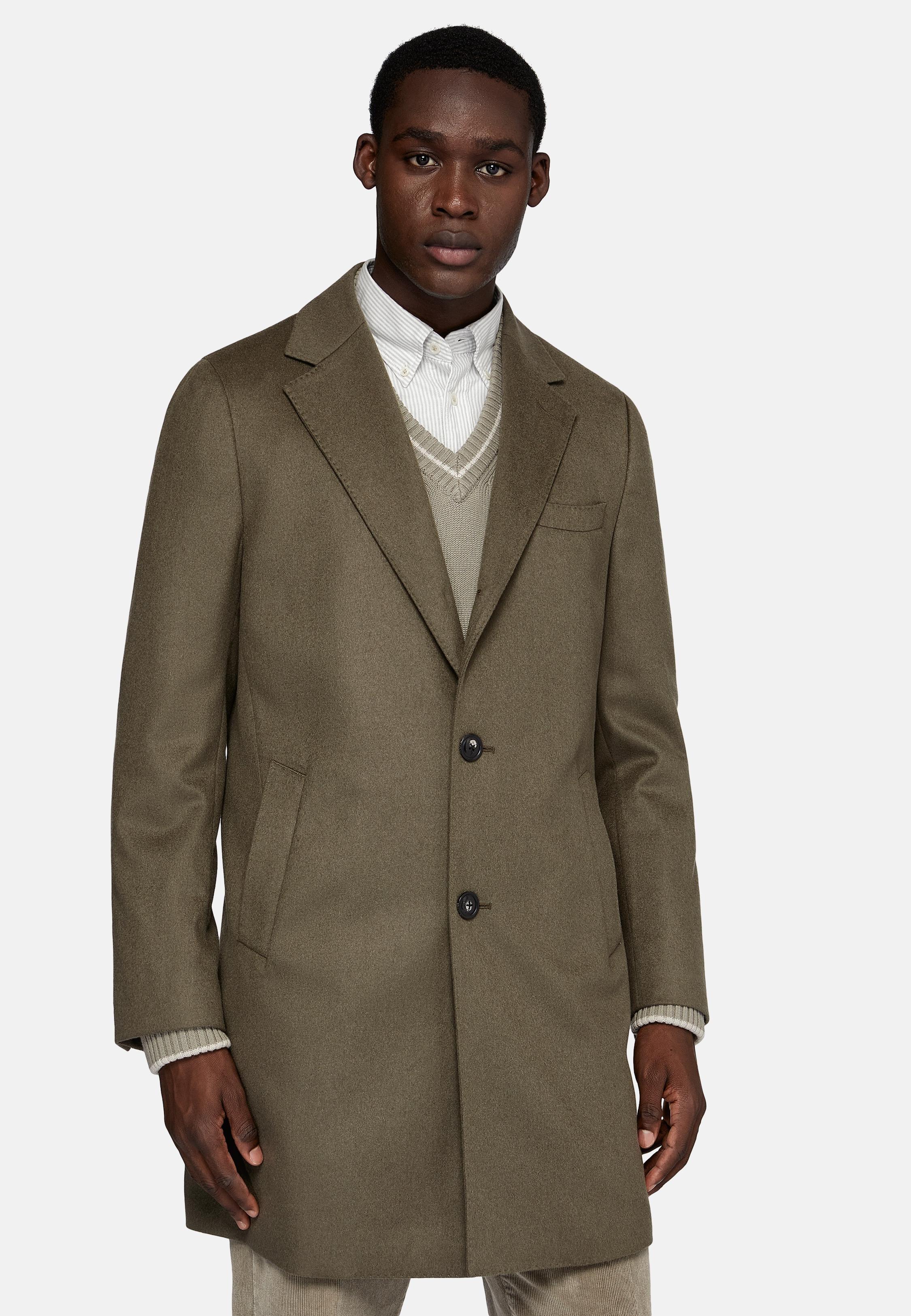 Green Long Solid Coat, , large image number 1