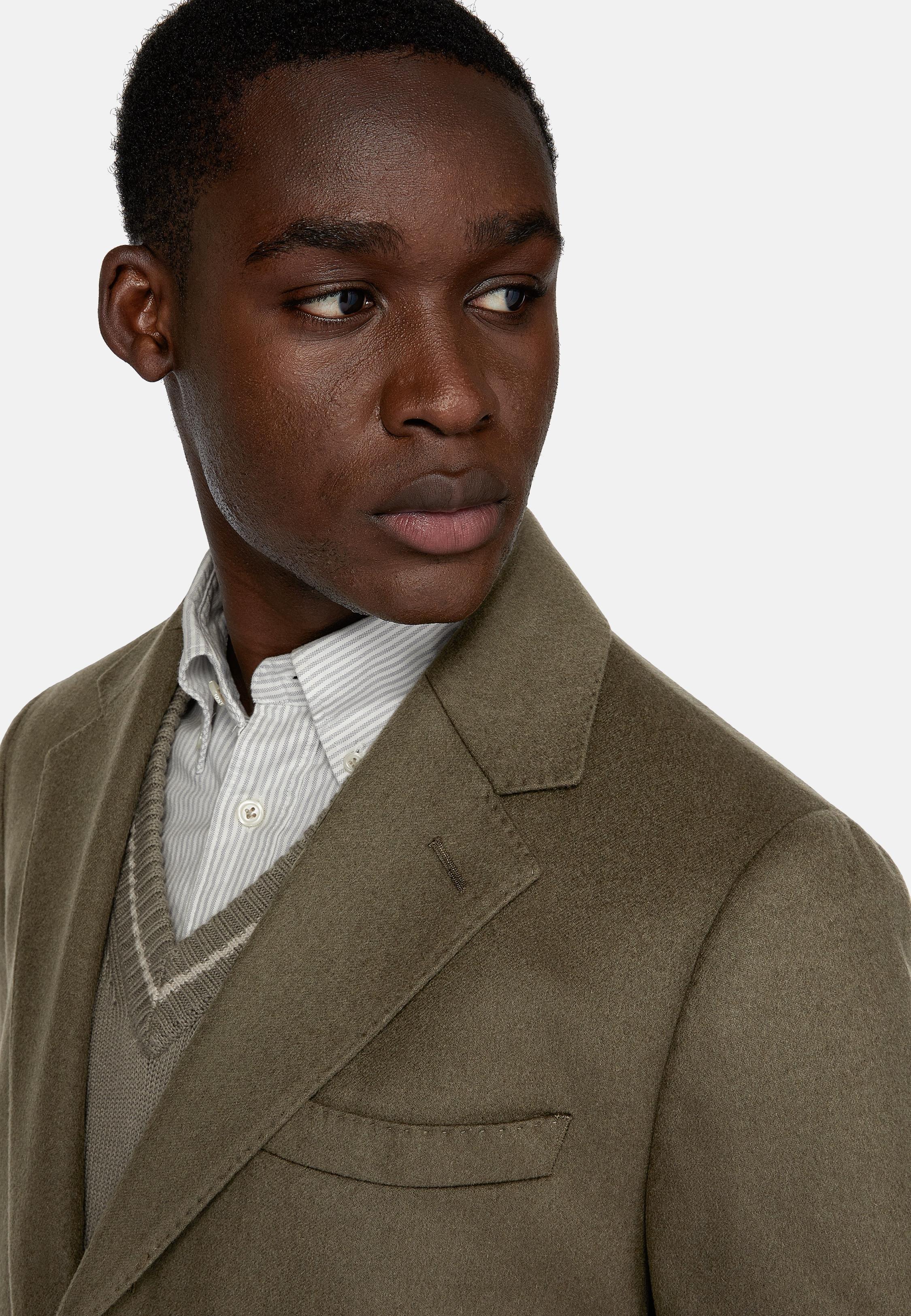 Green Long Solid Coat, , large image number 5