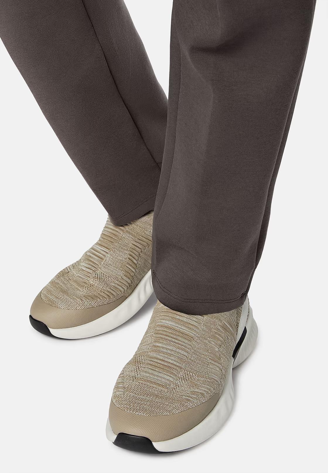 Cream Recycled Yarn Willow Trainers, Sand, large image number 0