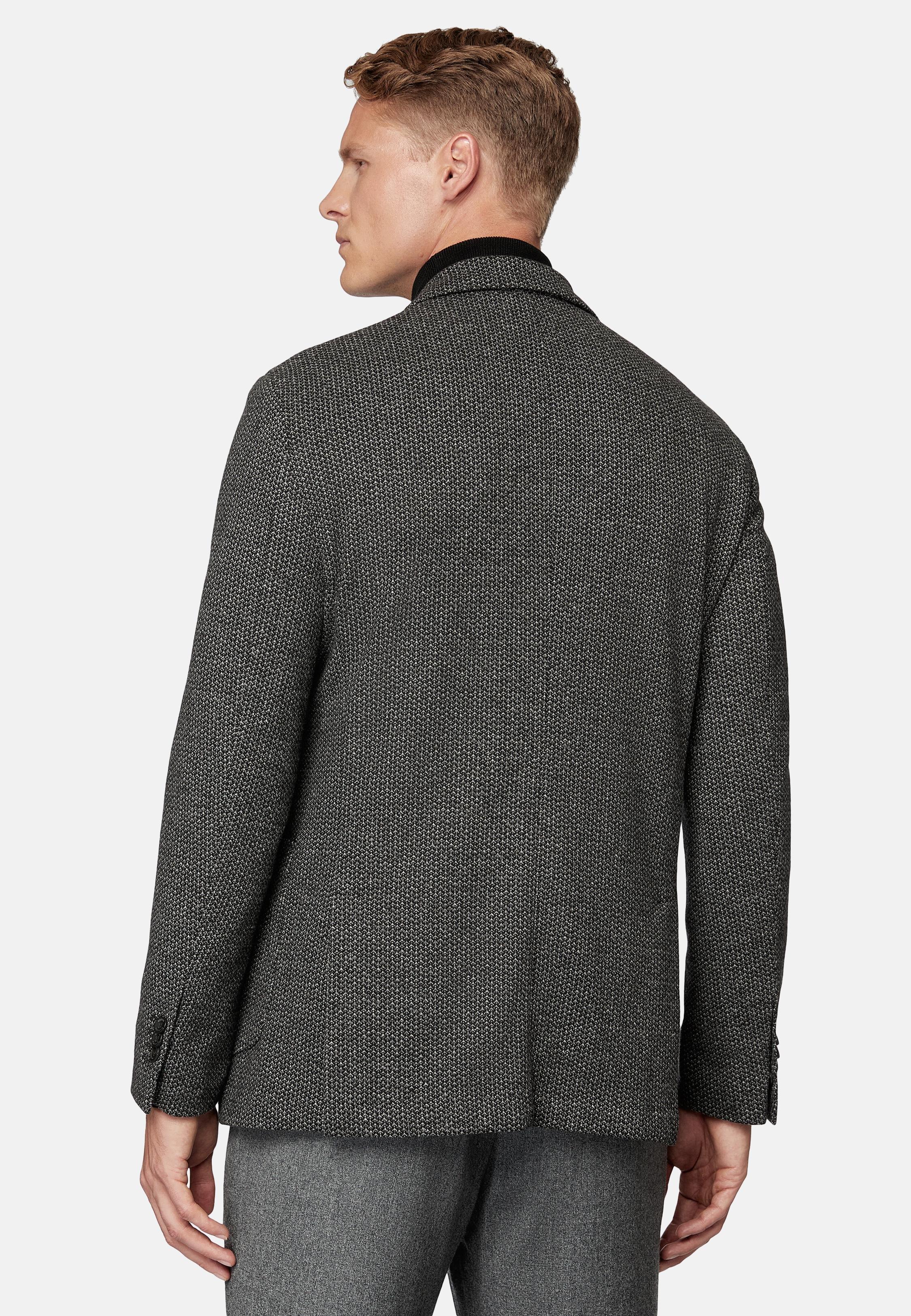 Multicolour Houndstooth Tailored Blazer, 3901_BKGR, large image number 3