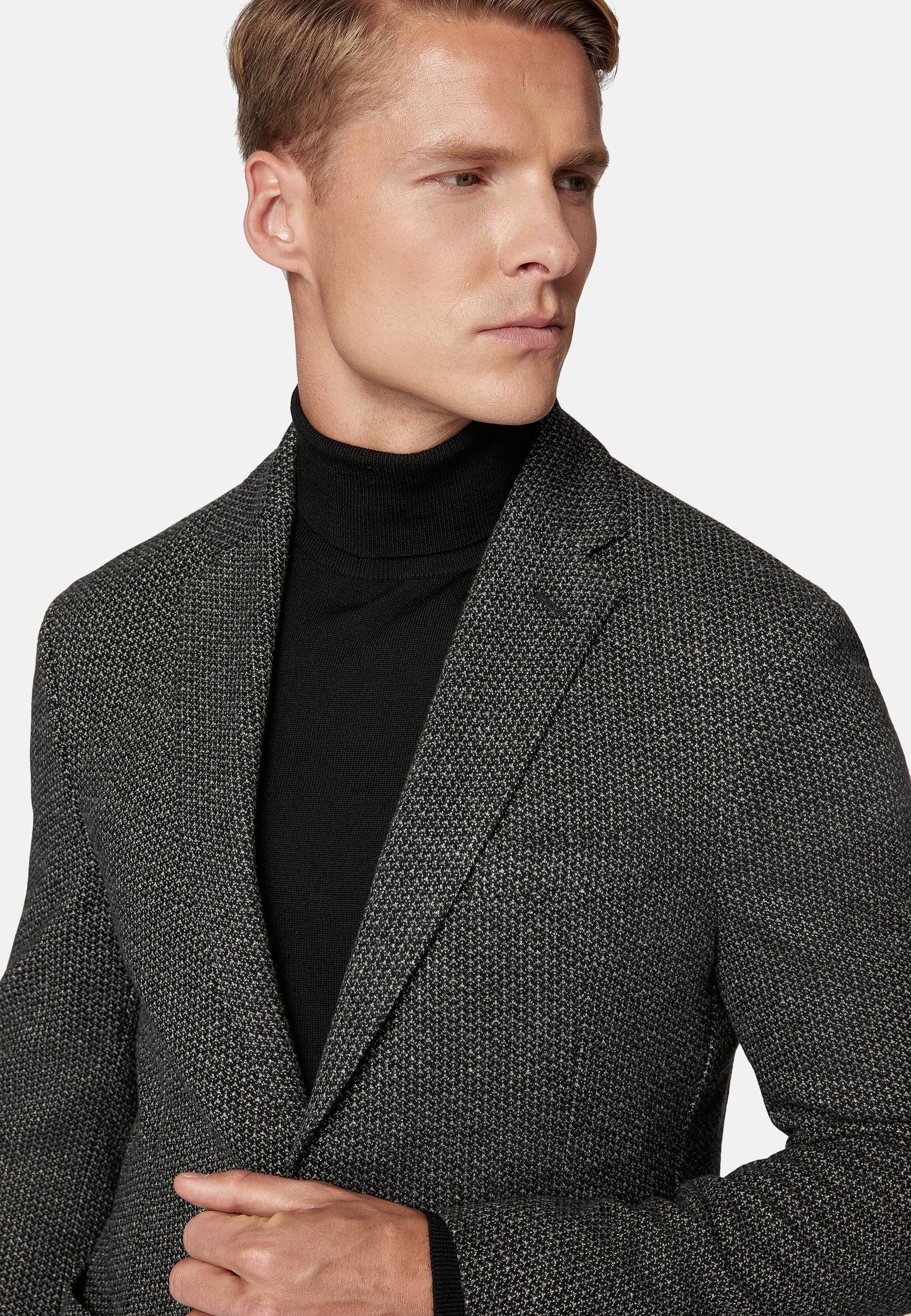 Multicolour Houndstooth Tailored Blazer, 3901_BKGR, large image number 5