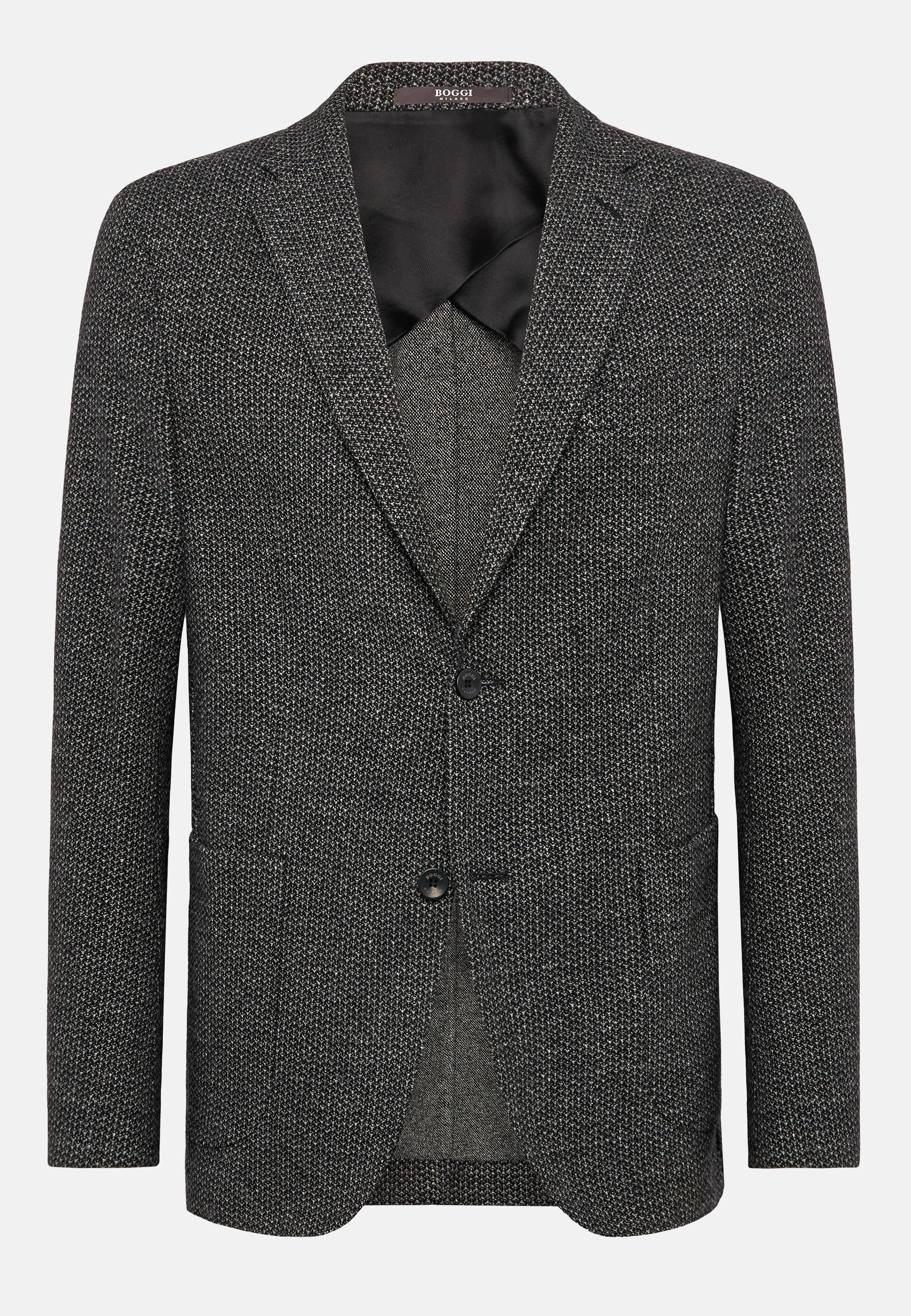 Multicolour Houndstooth Tailored Blazer, 3901_BKGR, large image number 6