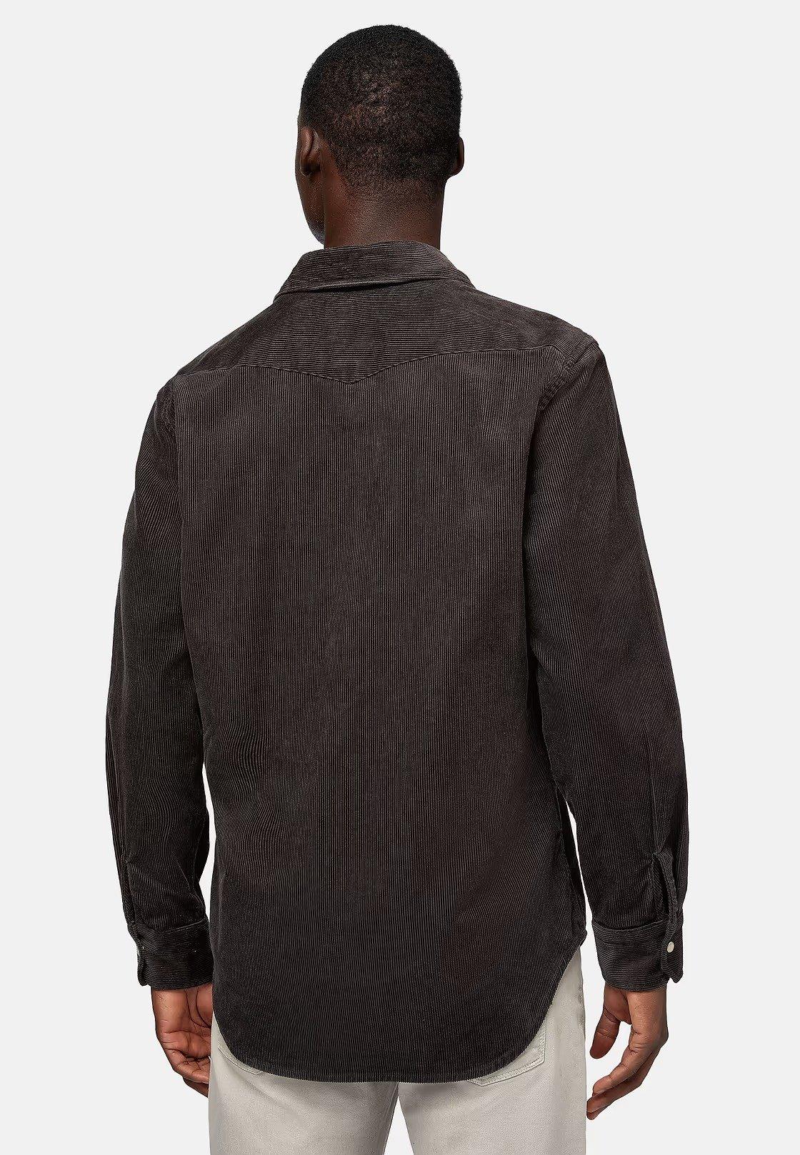 Black Velvet Solid Overshirt, , large image number 2