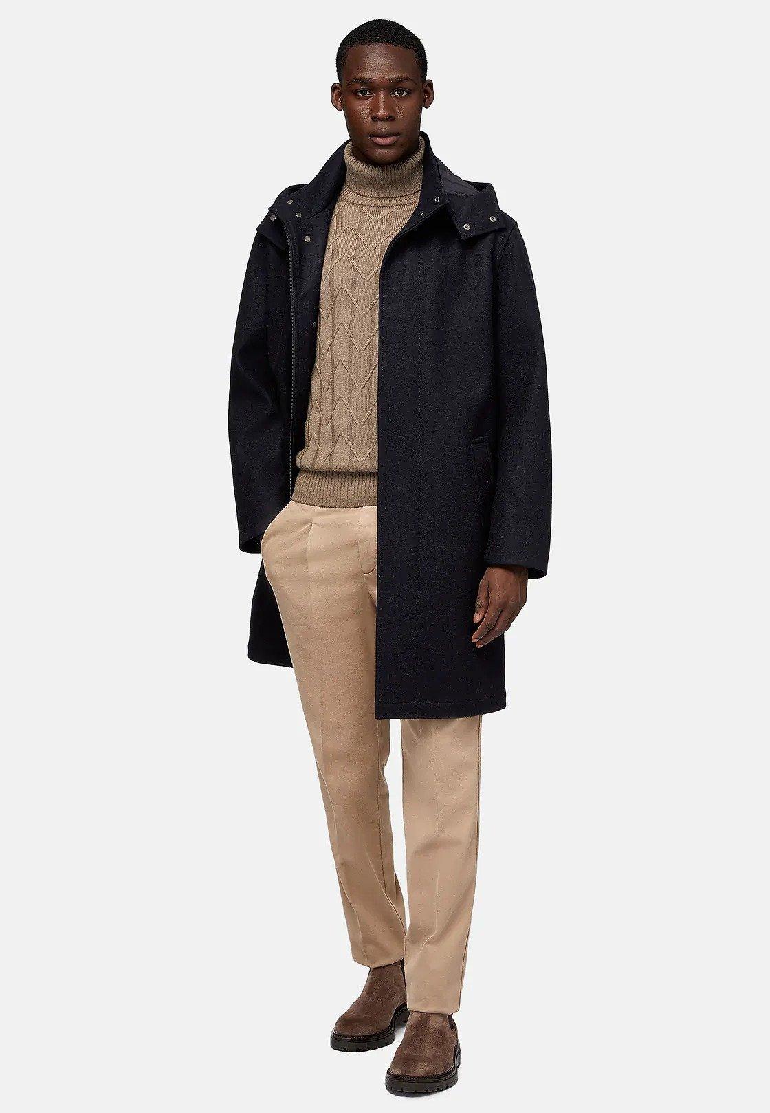 Navy Long Parka, , large image number 0