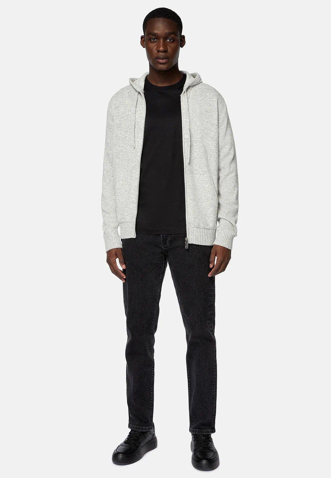 Grey Solid Casual Jumper, Grey, large image number 2