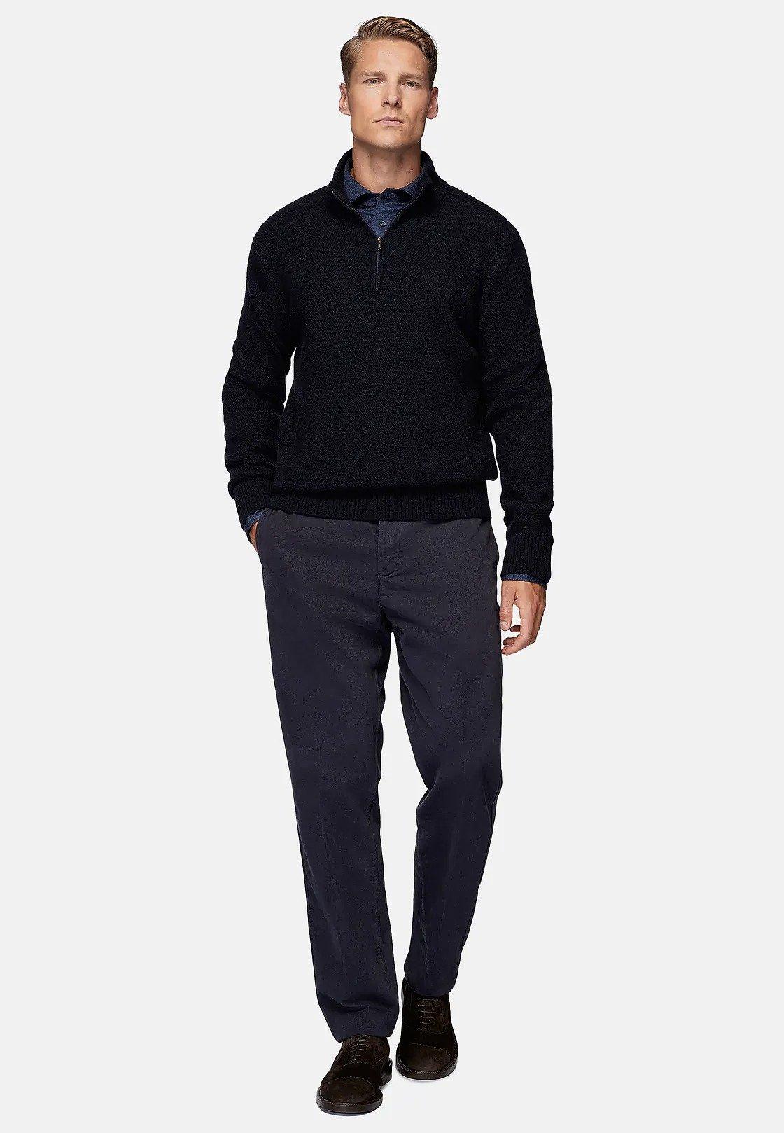 Navy Long Jumper, Navy blue, large image number 2