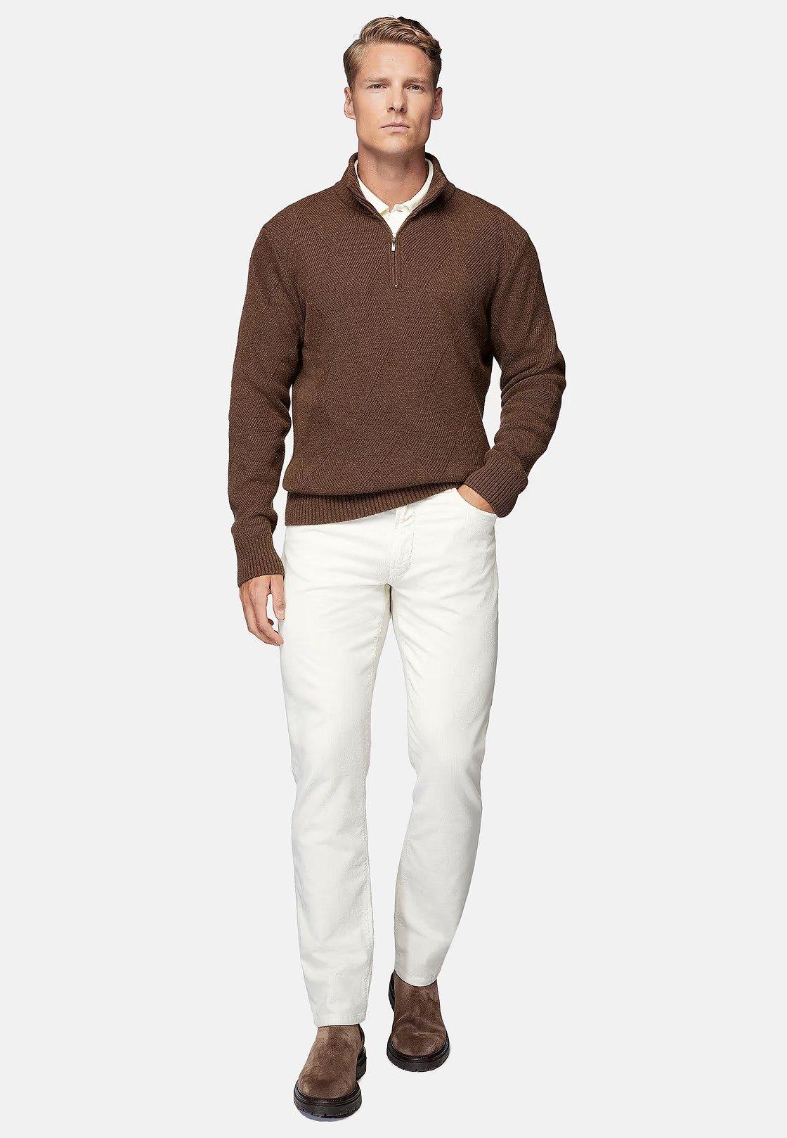 Brown Long Jumper, Hazelnut, large image number 0