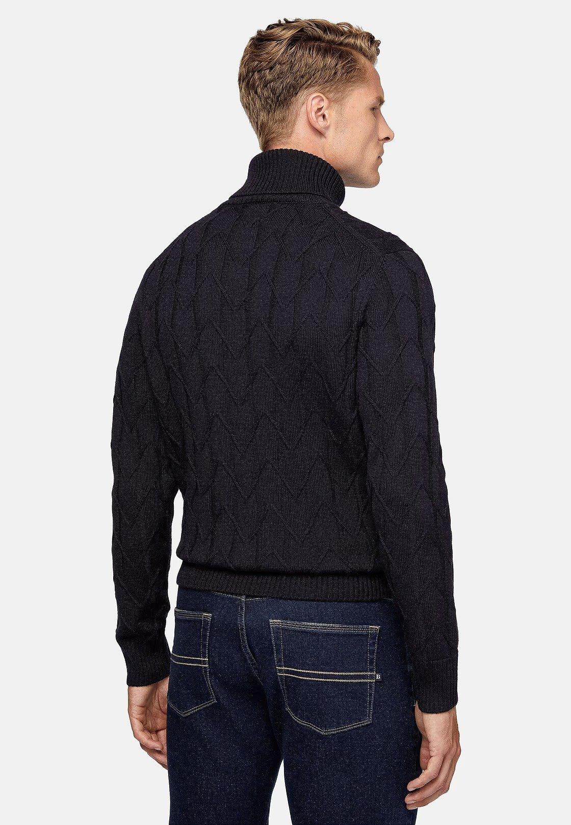 Navy Blue Long Polo Neck, , large image number 2
