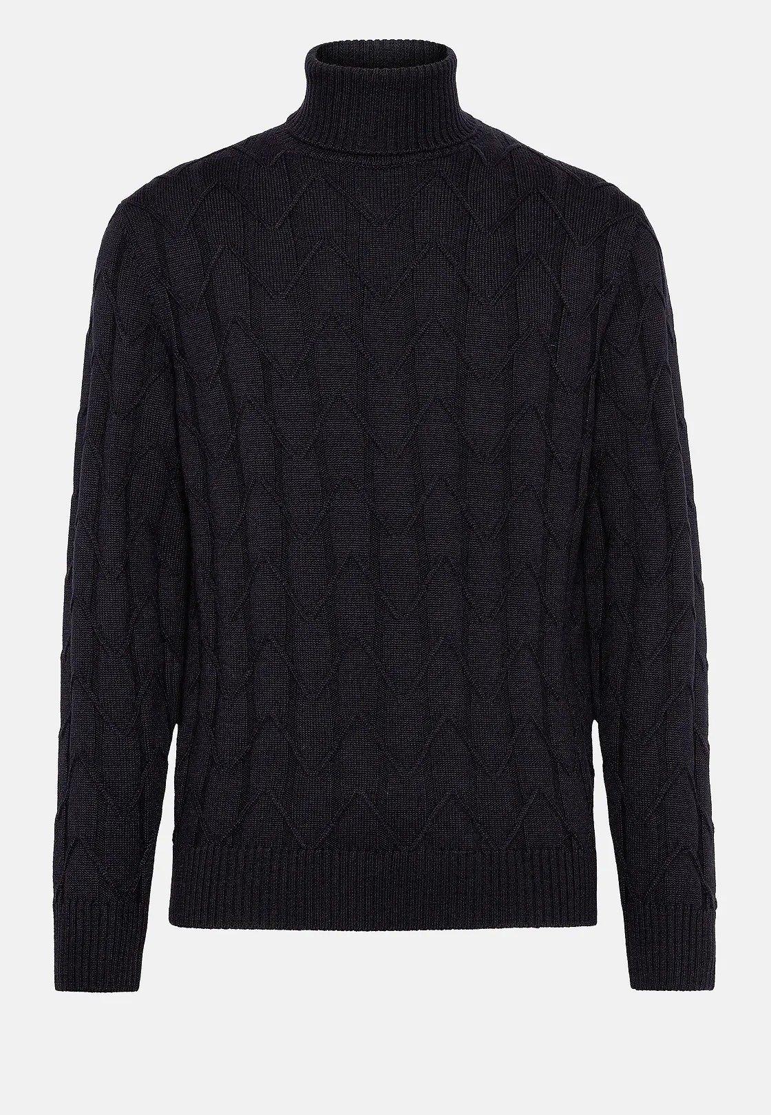 Navy Blue Long Polo Neck, , large image number 4