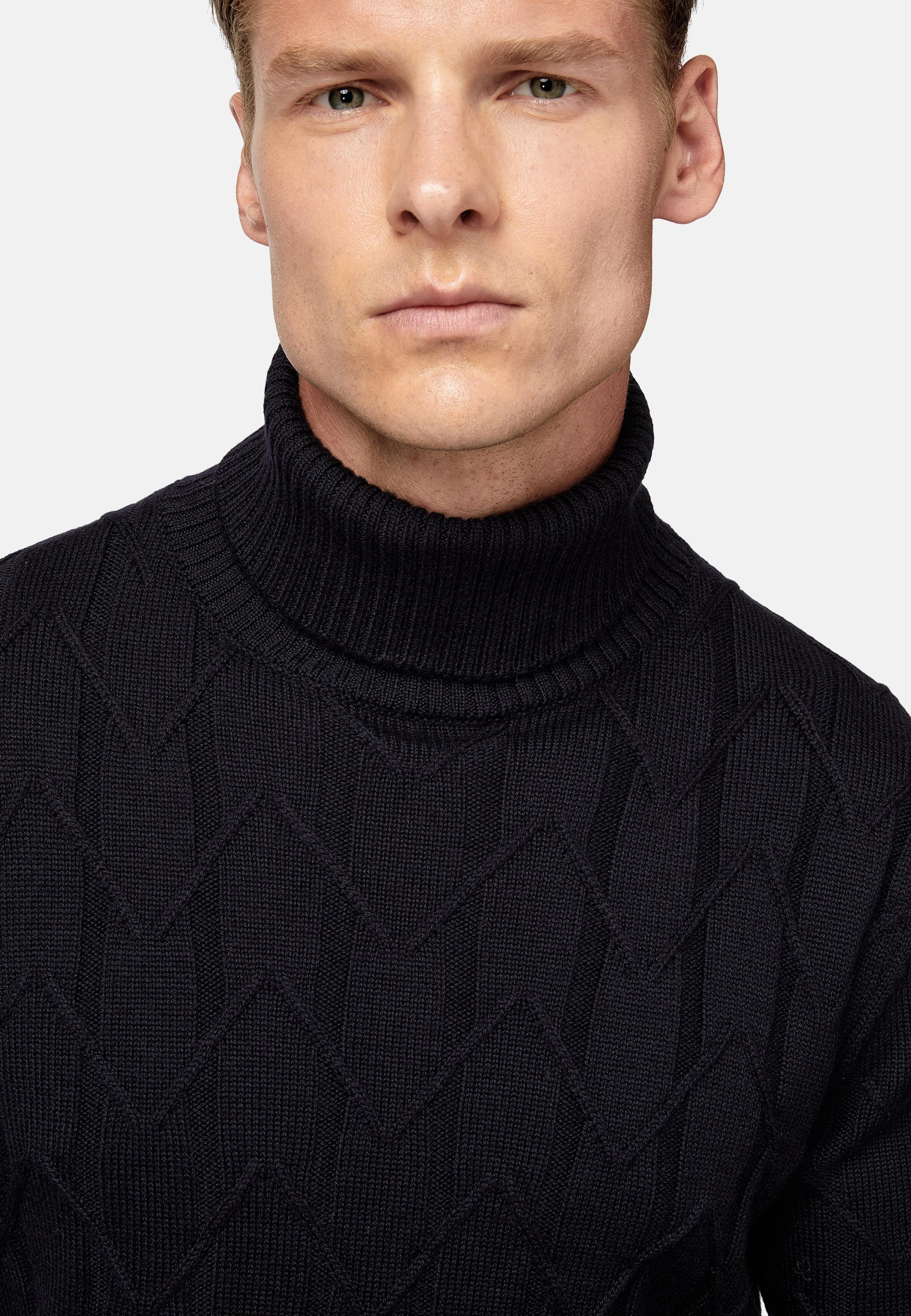 Navy Blue Long Polo Neck, , large image number 5