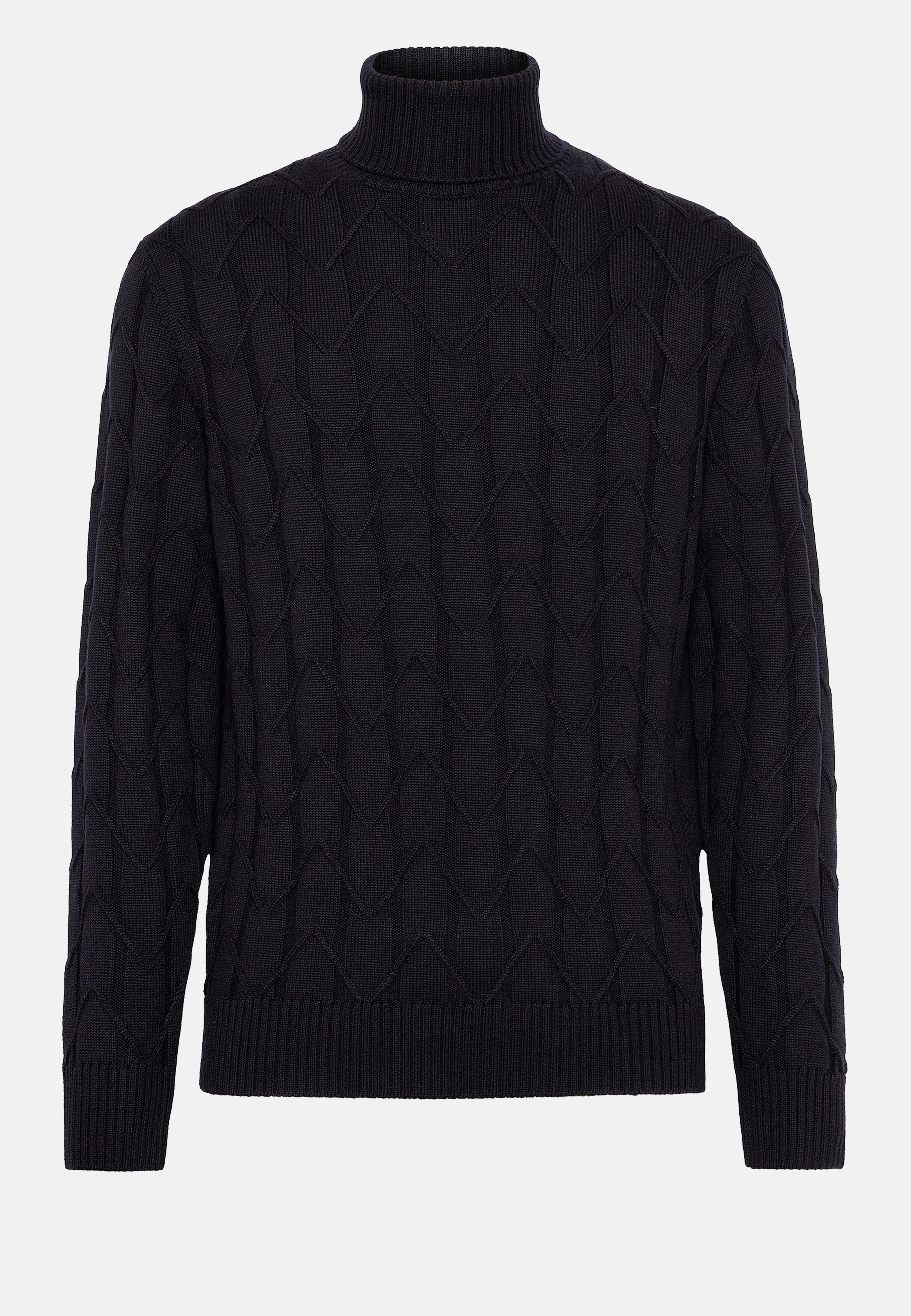 Navy Blue Long Polo Neck, , large image number 6