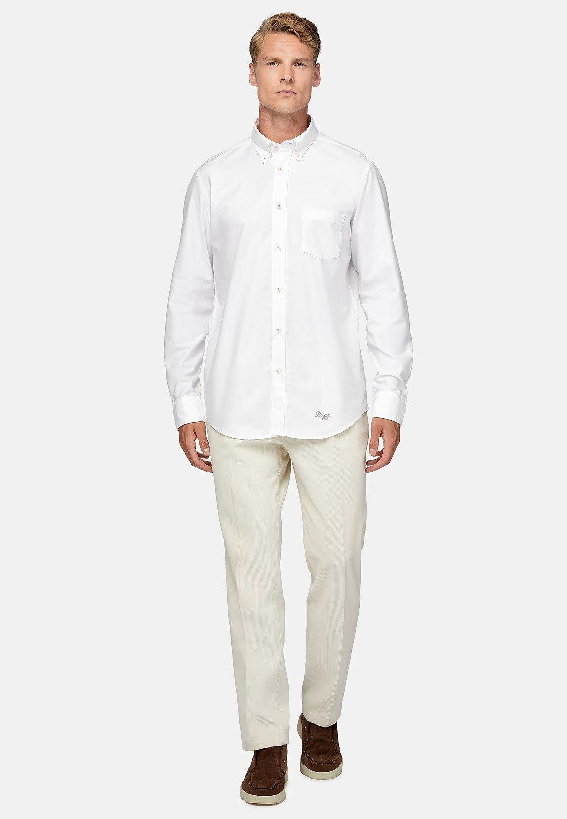 White Plain Formal Shirt, , large image number 0