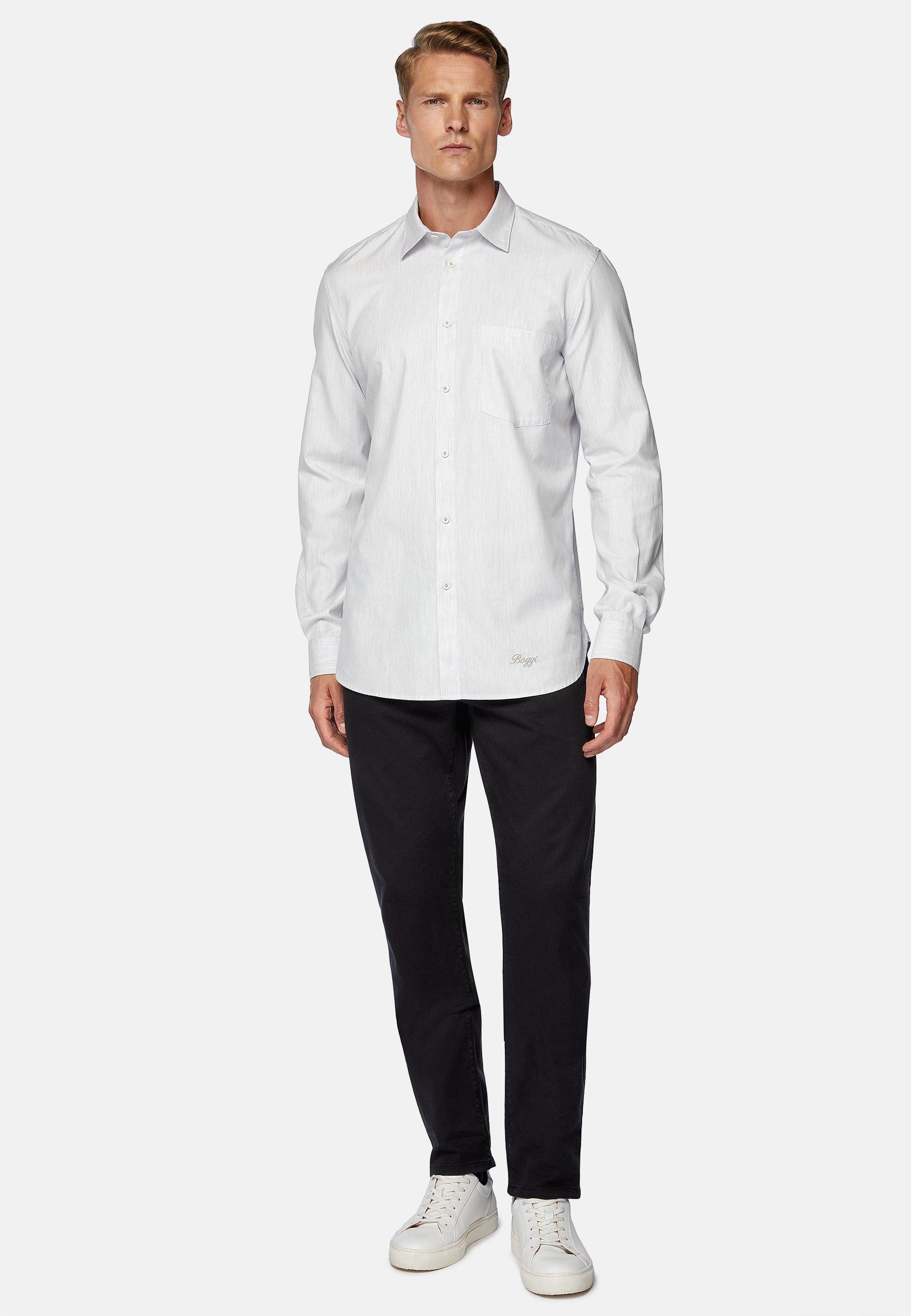 Grey Regular Fit Cotton Shirt, , large image number 1