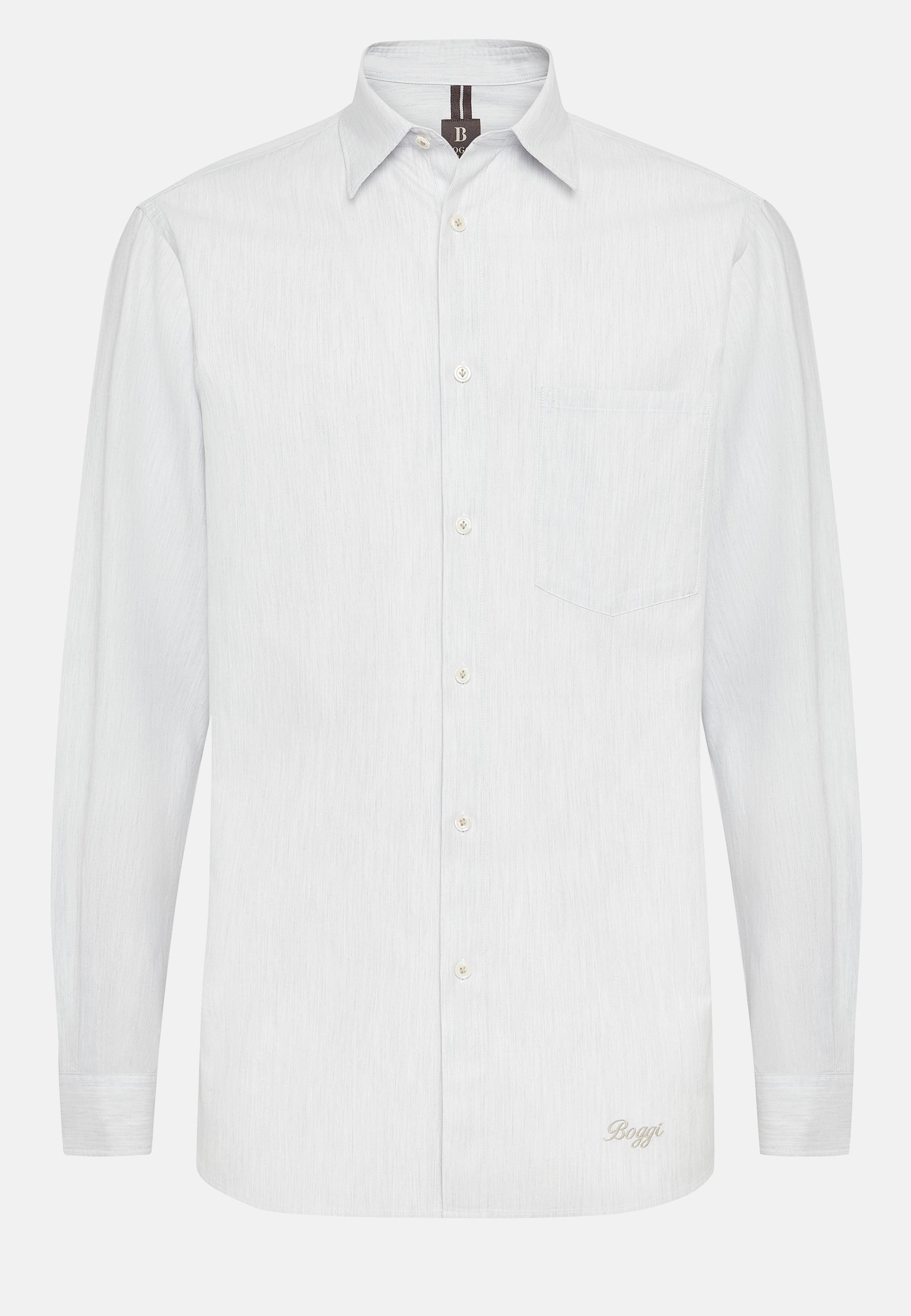 Grey Regular Fit Cotton Shirt, , large image number 4
