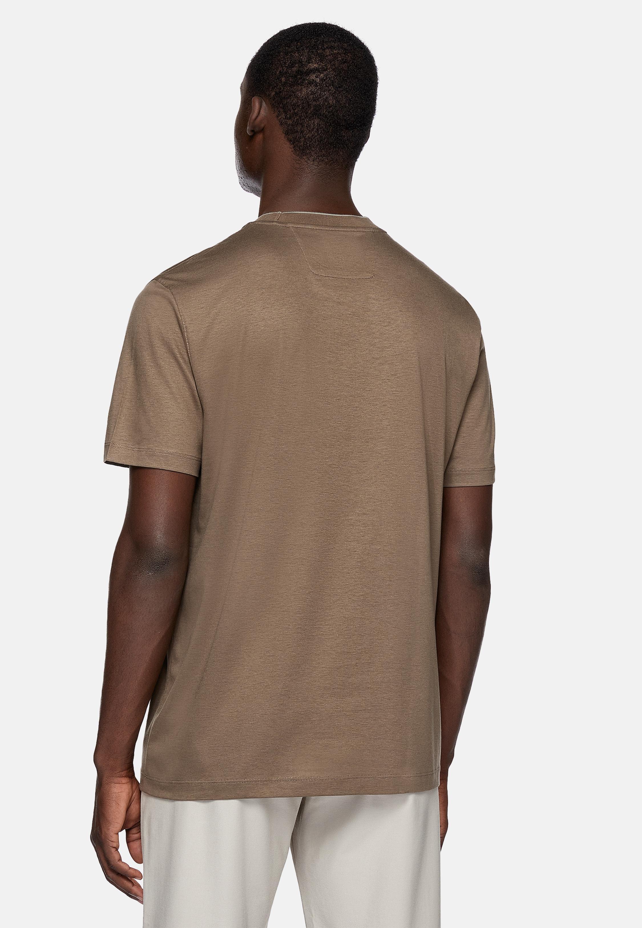 Brown Cotton T-Shirt, Brown, large image number 1