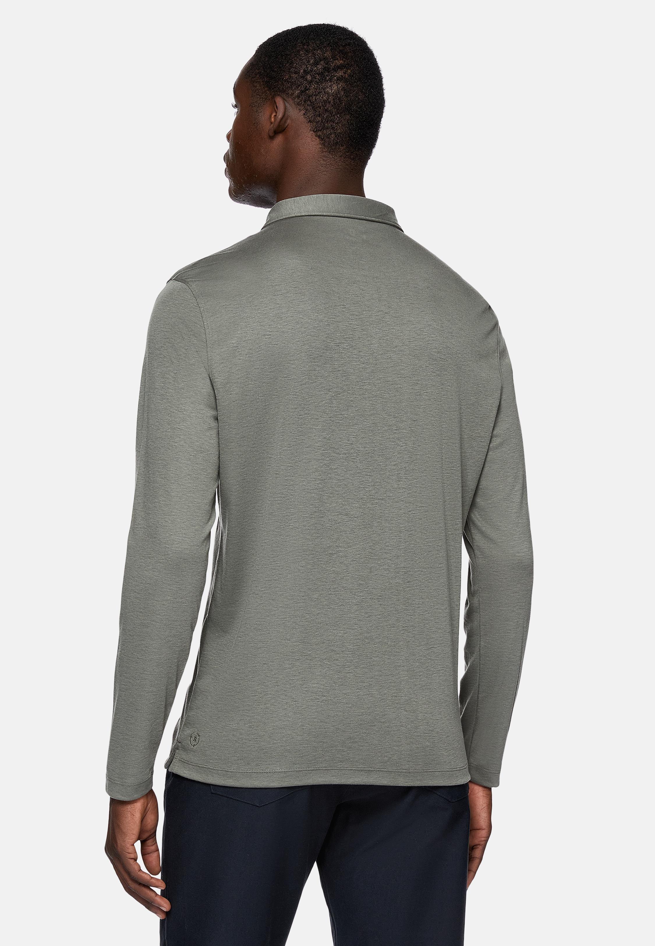 Green Cotton Polo Shirt, , large image number 1