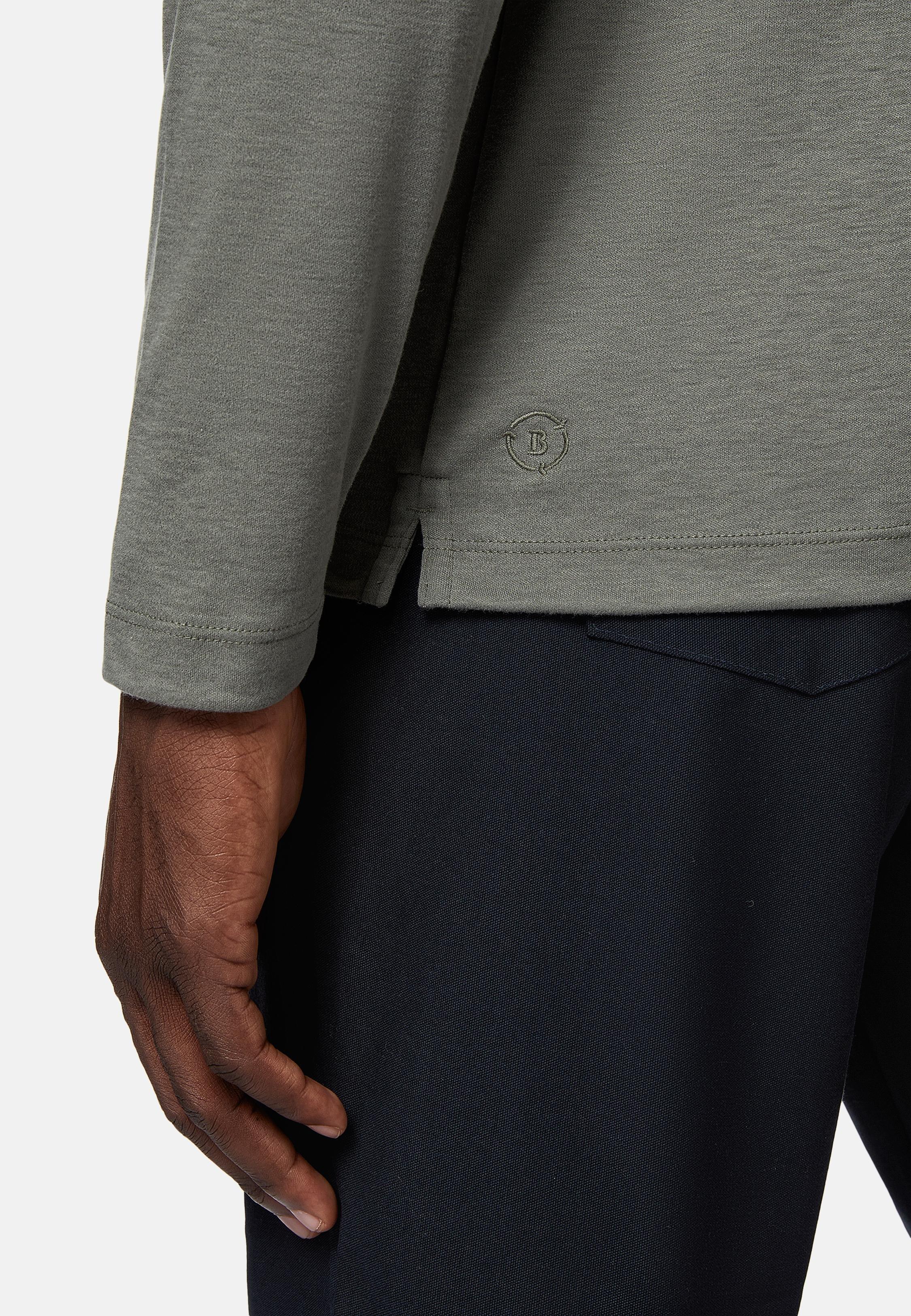 Green Cotton Polo Shirt, Green, large image number 2
