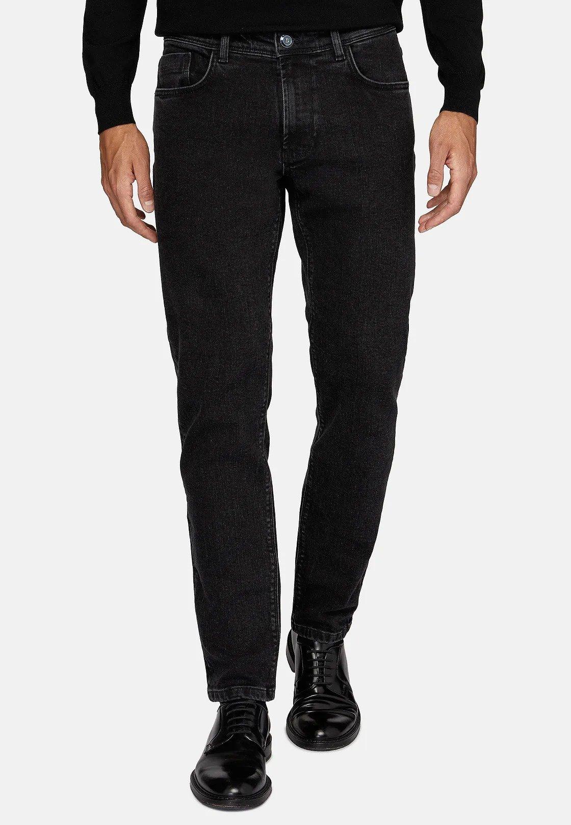 Black Slim Ankle-Length Jeans, , large image number 2