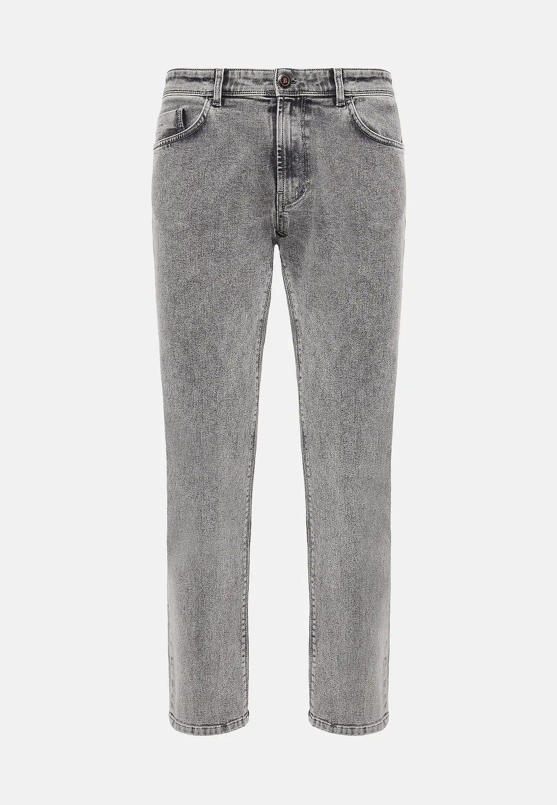 GREY Grey Stretch Denim Jeans, , large image number 4