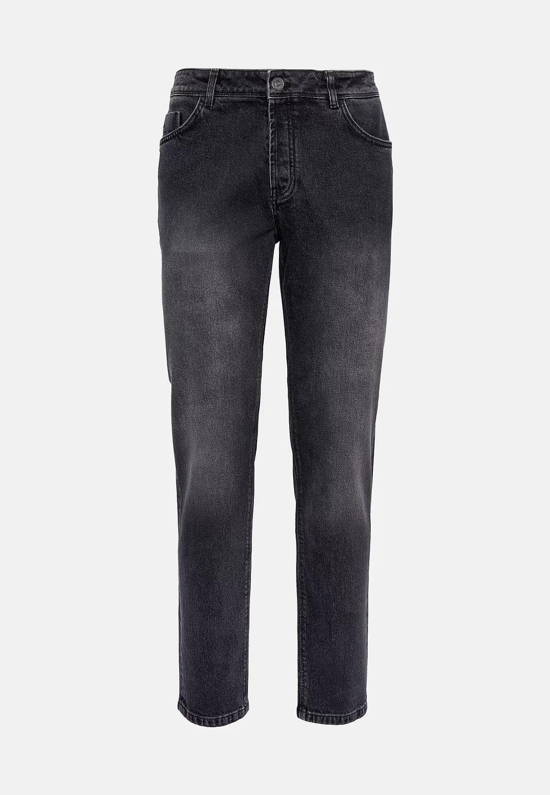 Black Solid Casual Trousers, , large image number 4