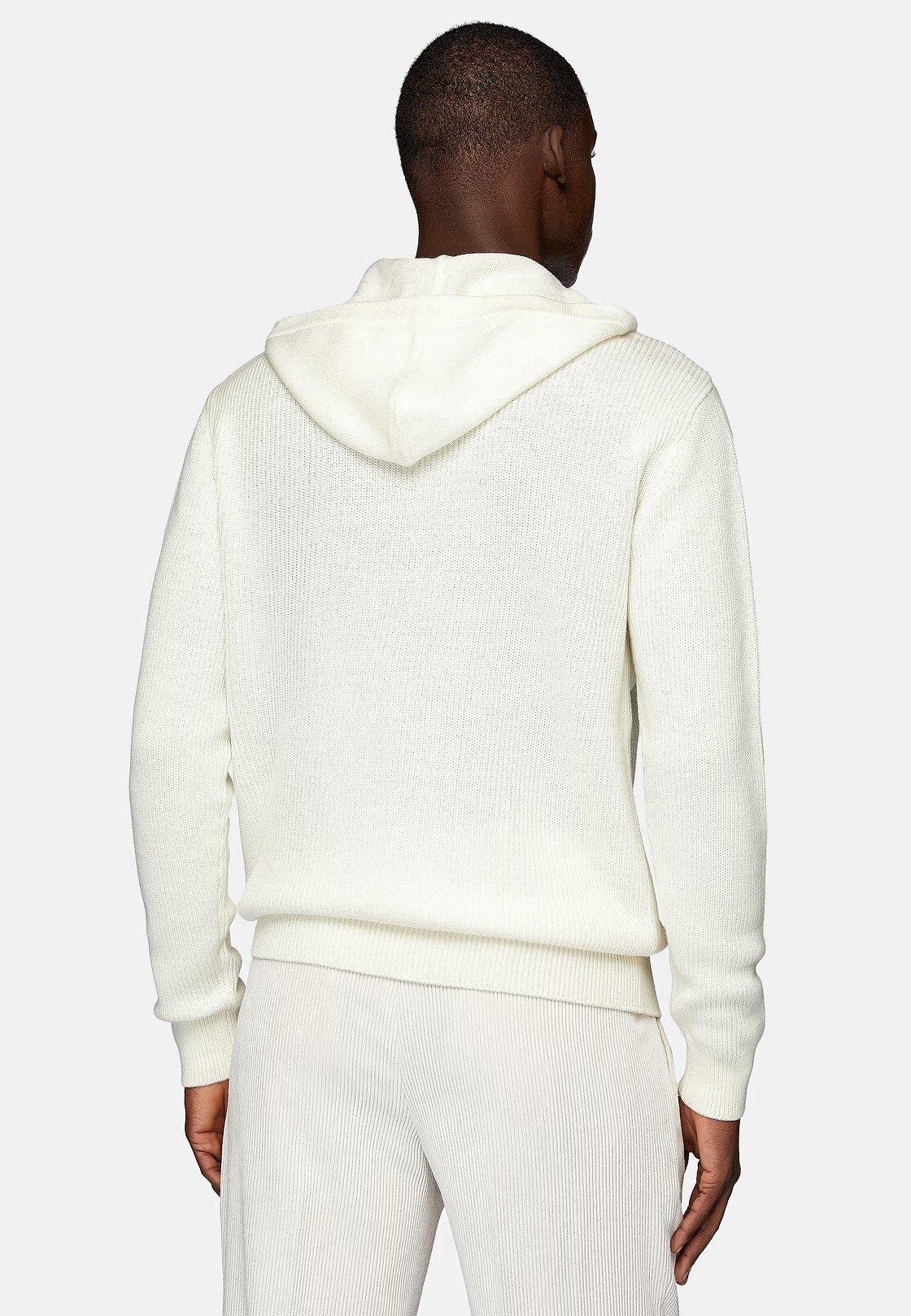 White Long Hoodie, , large image number 3
