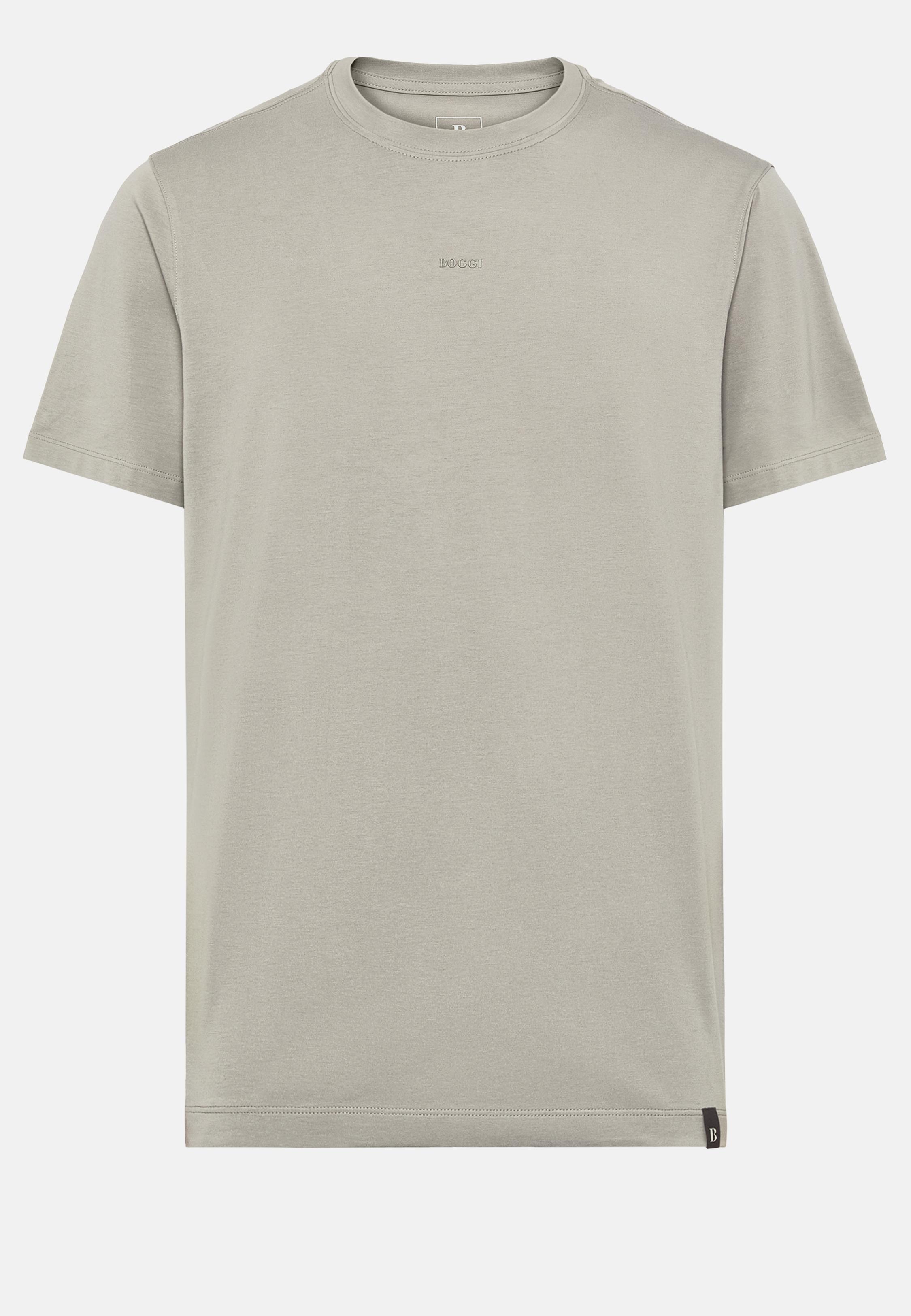Brown Stretch Supima Cotton T-Shirt, Taupe, large image number 2